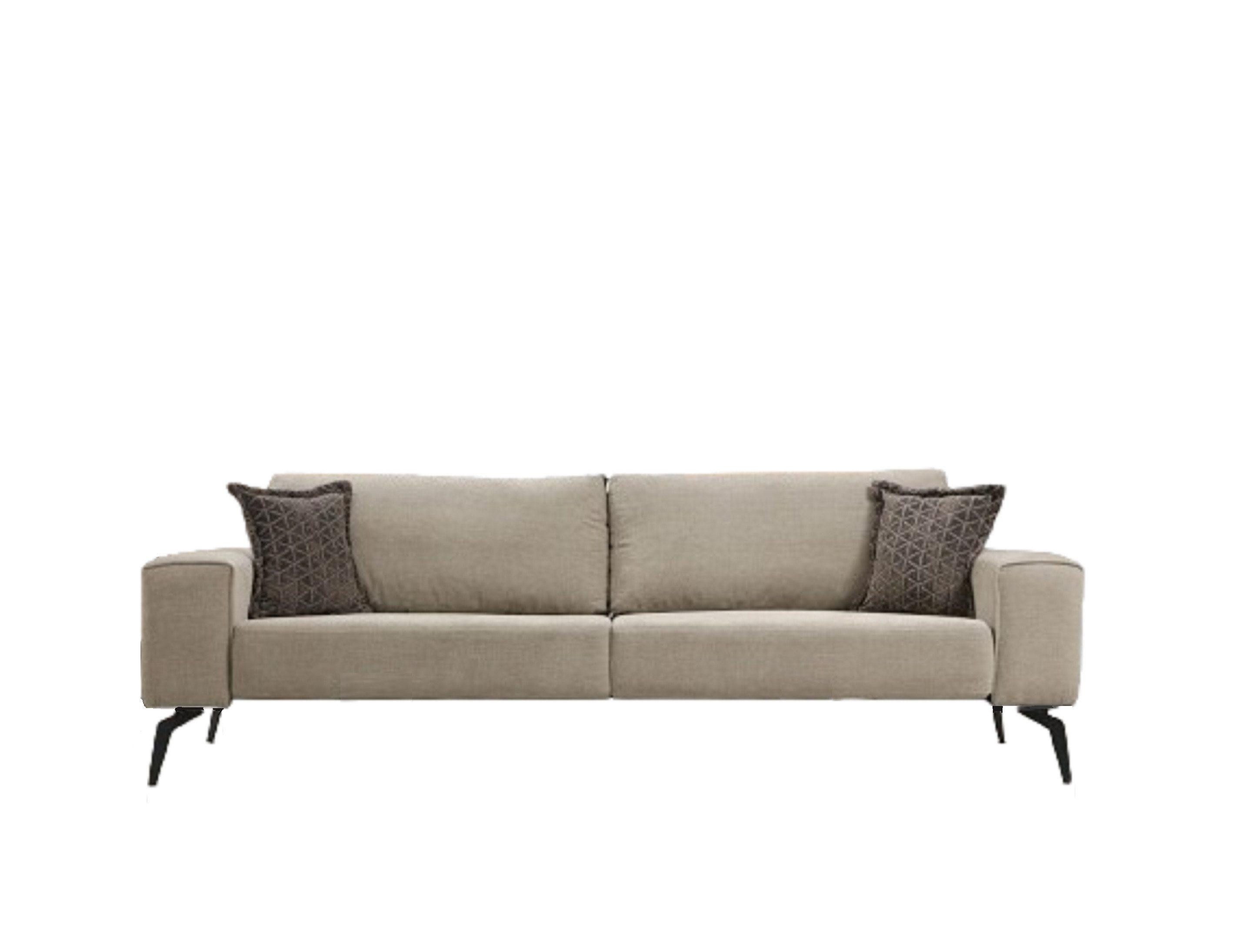 JVmoebel Sofa Dreisitzer Stoffsofa Polstersofa Beige Sofa Modern Stoff 3 Si günstig online kaufen