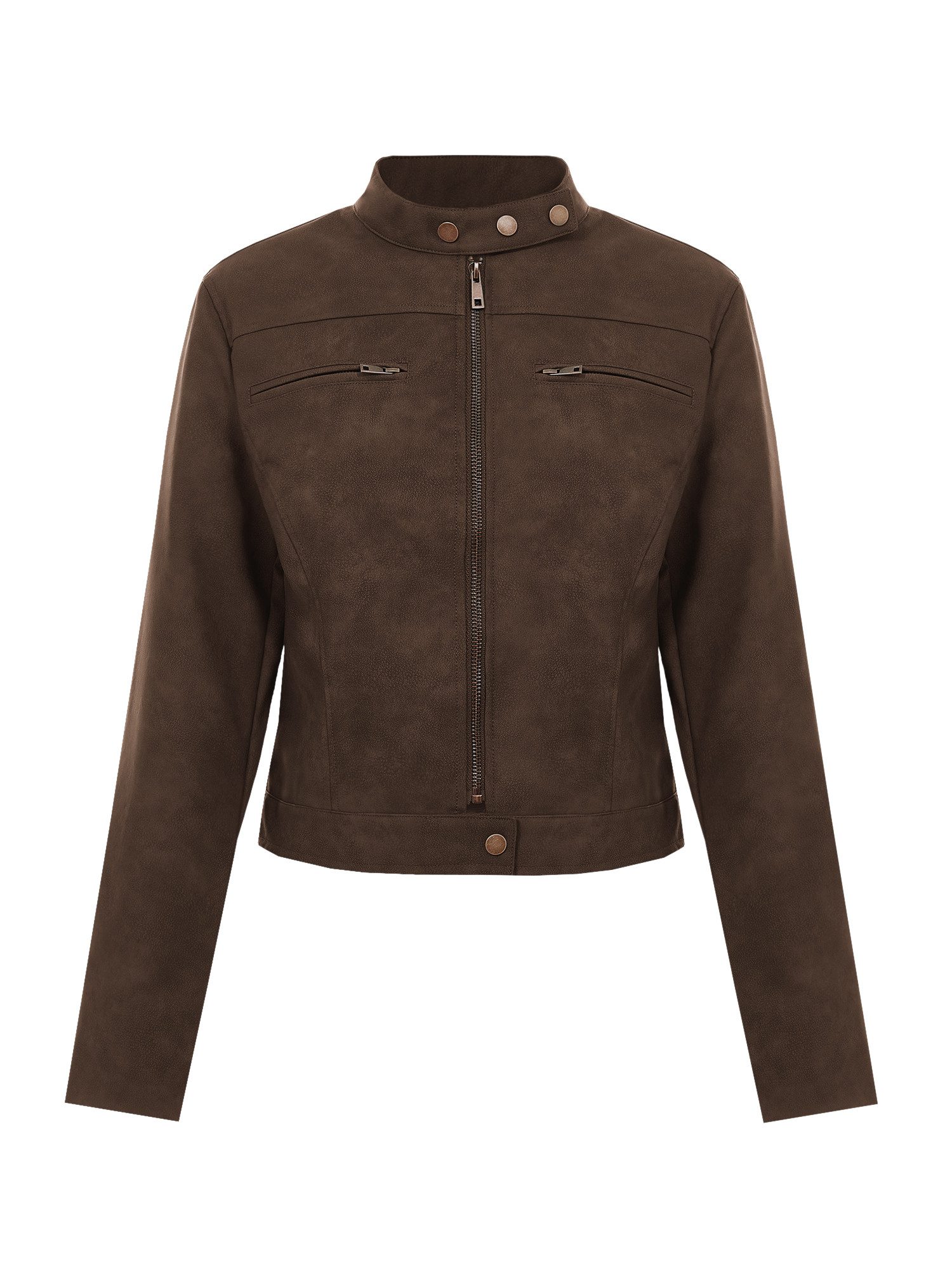 Imily Bela Lederjacke Damen Kurze Jacken aus Kunstleder (Packung, 1-St., 1p günstig online kaufen