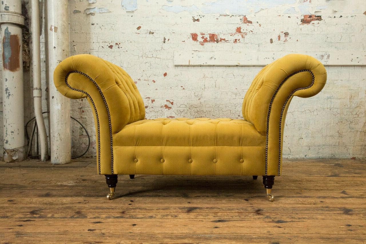 Xlmoebel Recamiere Designer Couch mit 1,5 Sitzplätzen in Chesterfield-Stil Polster Sofa, Hergestellt in Europa