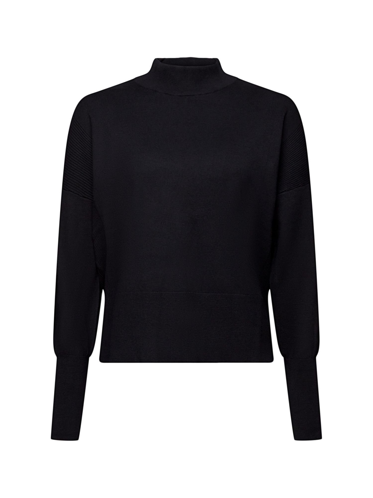 Esprit Stehkragenpullover Pullover mit Stehkragen BLACK