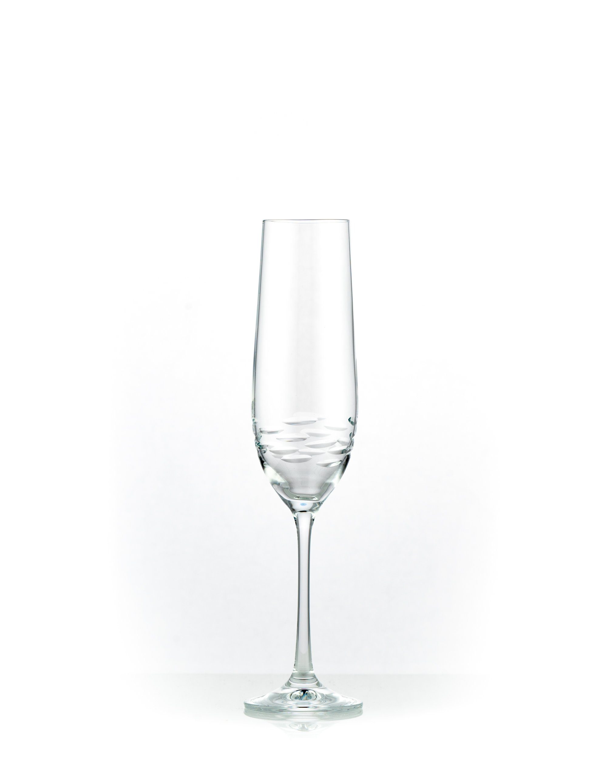 Sektglas Viola Stone klar geschliffen 190 ml 6er Set