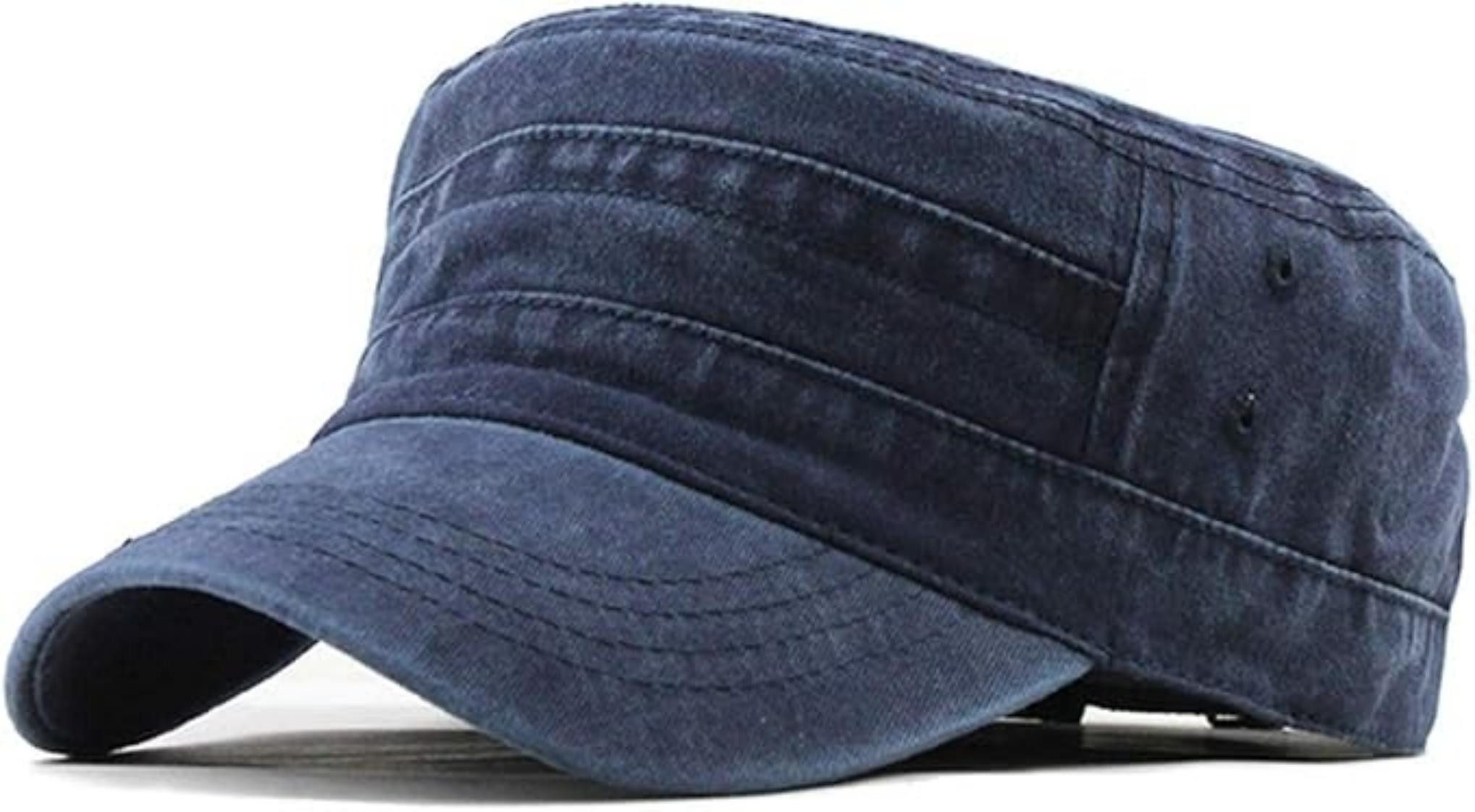 Coonoor Baseball Cap Vintage Military Army Flat Cap Verstellbare Baseballmütze Kappe
