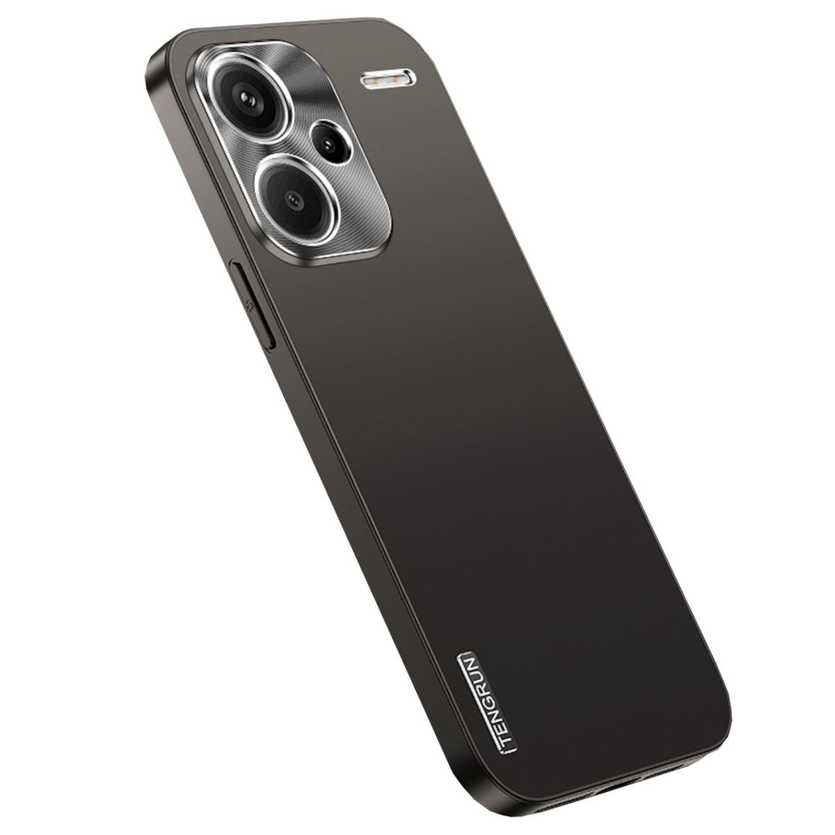 Wigento Handyhülle Für Xiaomi Redmi Note 13 Pro Plus Feinmattes Metall Design Case Hülle