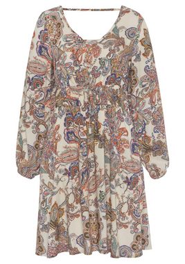Vivance Druckkleid mit Paisleydruck und Taschen, langärmliges Sommerkleid, Freizeitkleid
