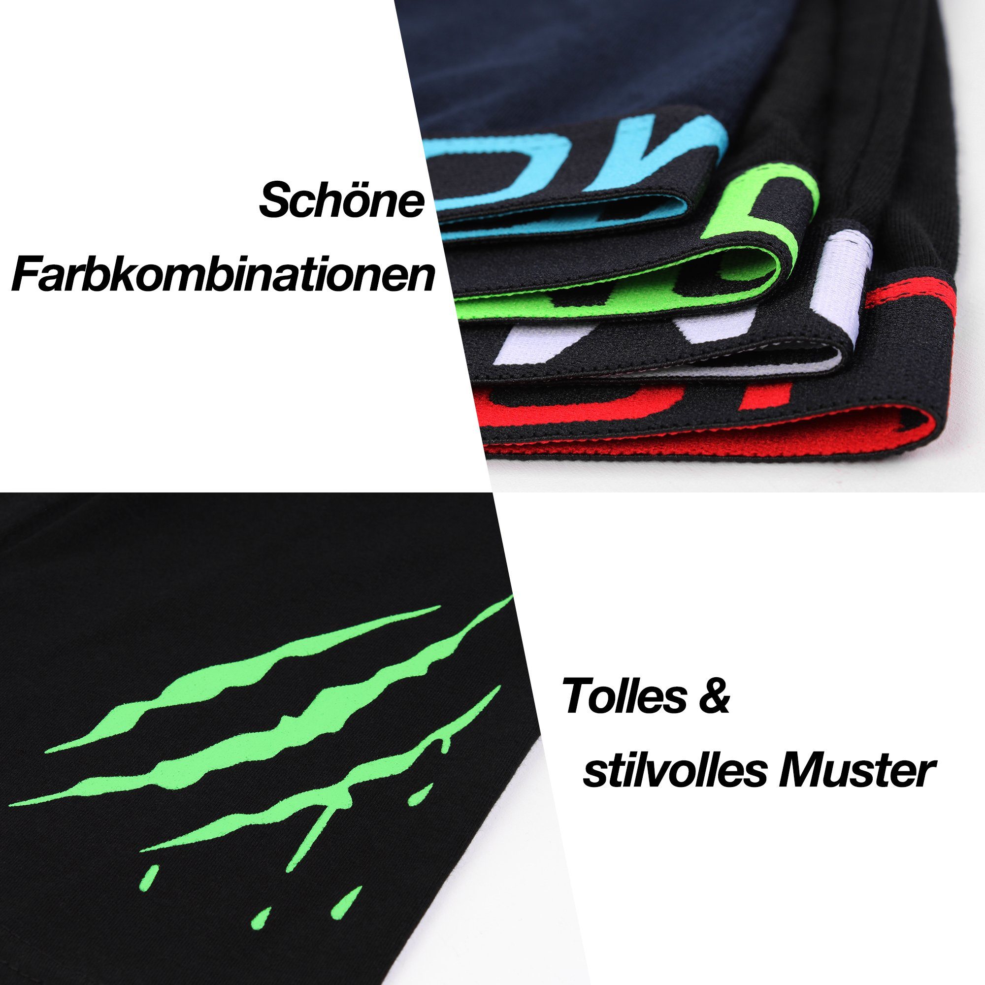 L&K Boxershorts 1119 (12er-Pack) Boxershorts Herren aus Baumwolle klassischen Unifarben – Bild 4 von 5