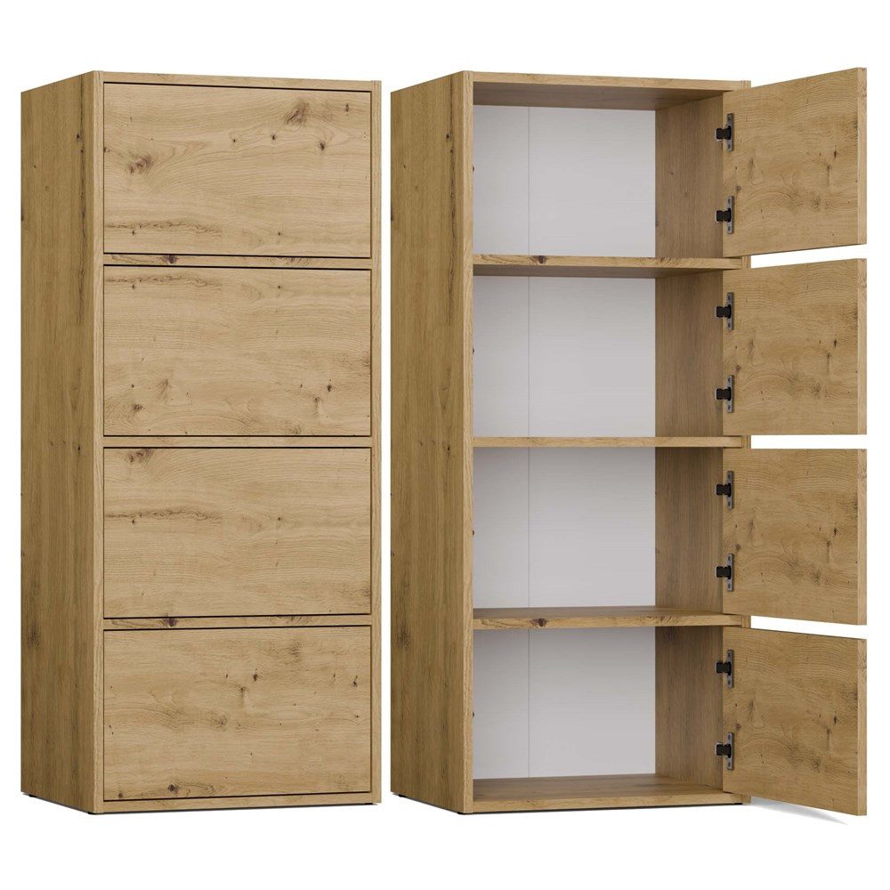 MAGOWA Kommode ALMA moderne Kommode mit TIP-ON System (perfekt kombinierbar), Höhe: 119 cm - Breite: 50 cm - Tiefe: 40 cm