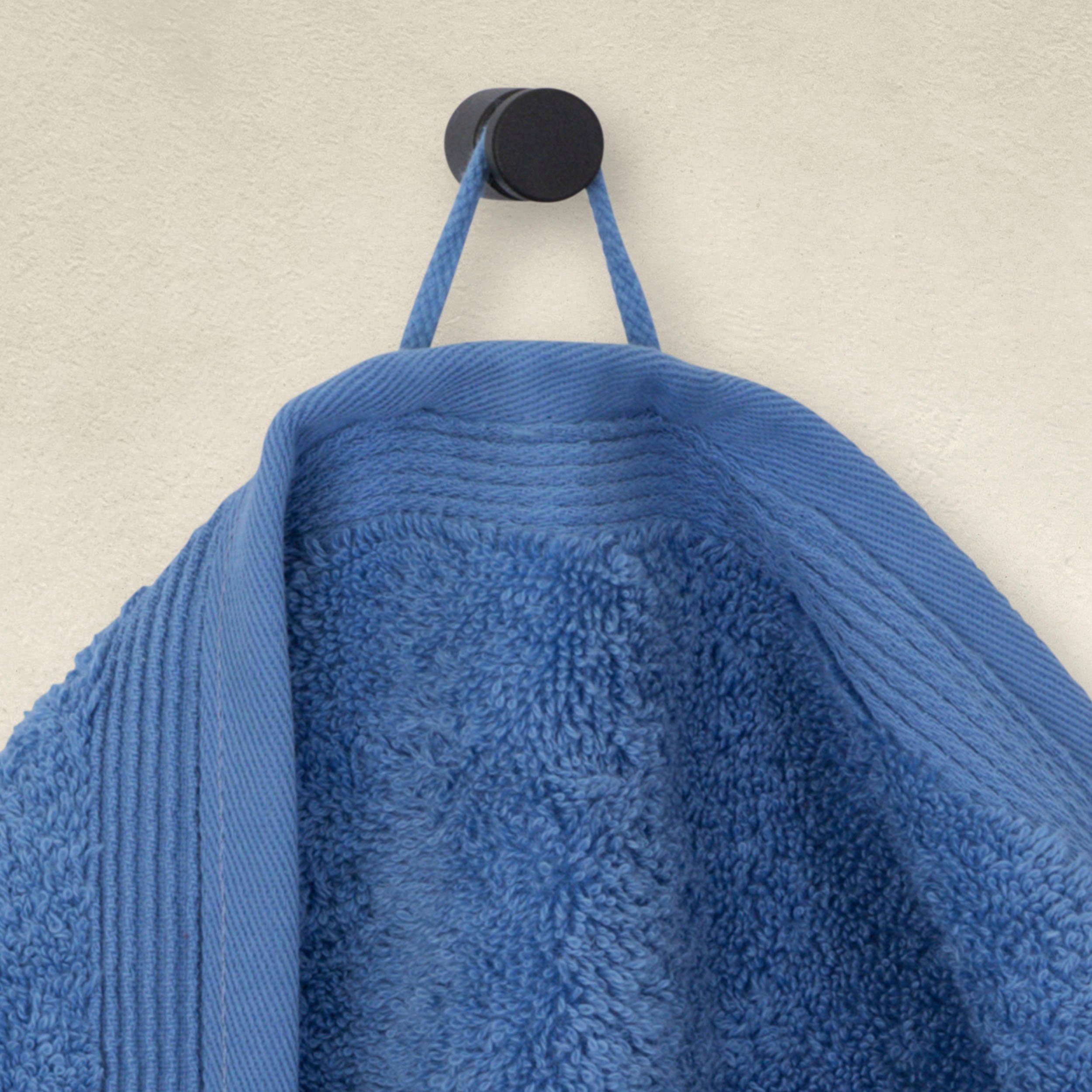 Möve Handtücher Superwuschel, Walkfrottee (1-St), Handtuch mit Bordüre, 100% Premium Cotton Baumwolle, einfarbig, weich
