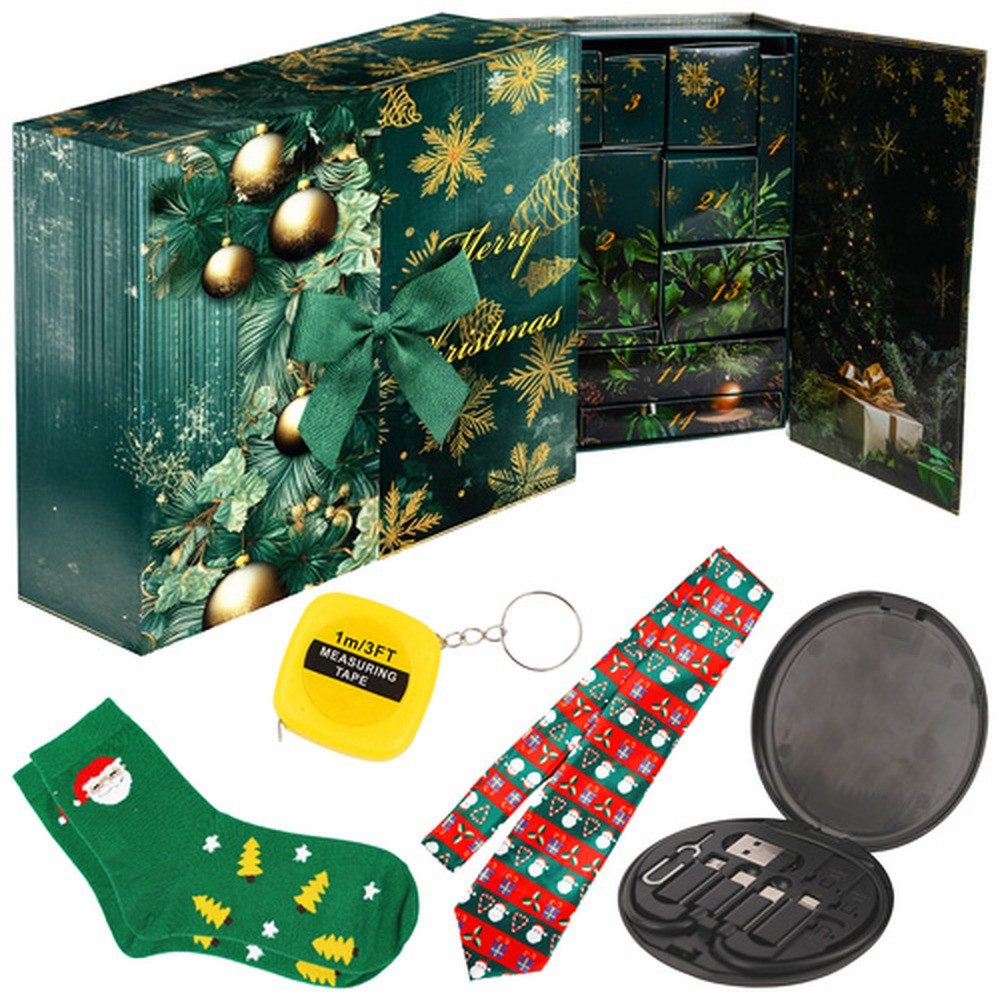 ISO TRADE Adventskalender Männer Weihnachts-Adventskalender (Spar-Set), originelle Geschenkidee für Partner, Vater, Sohn oder Freund