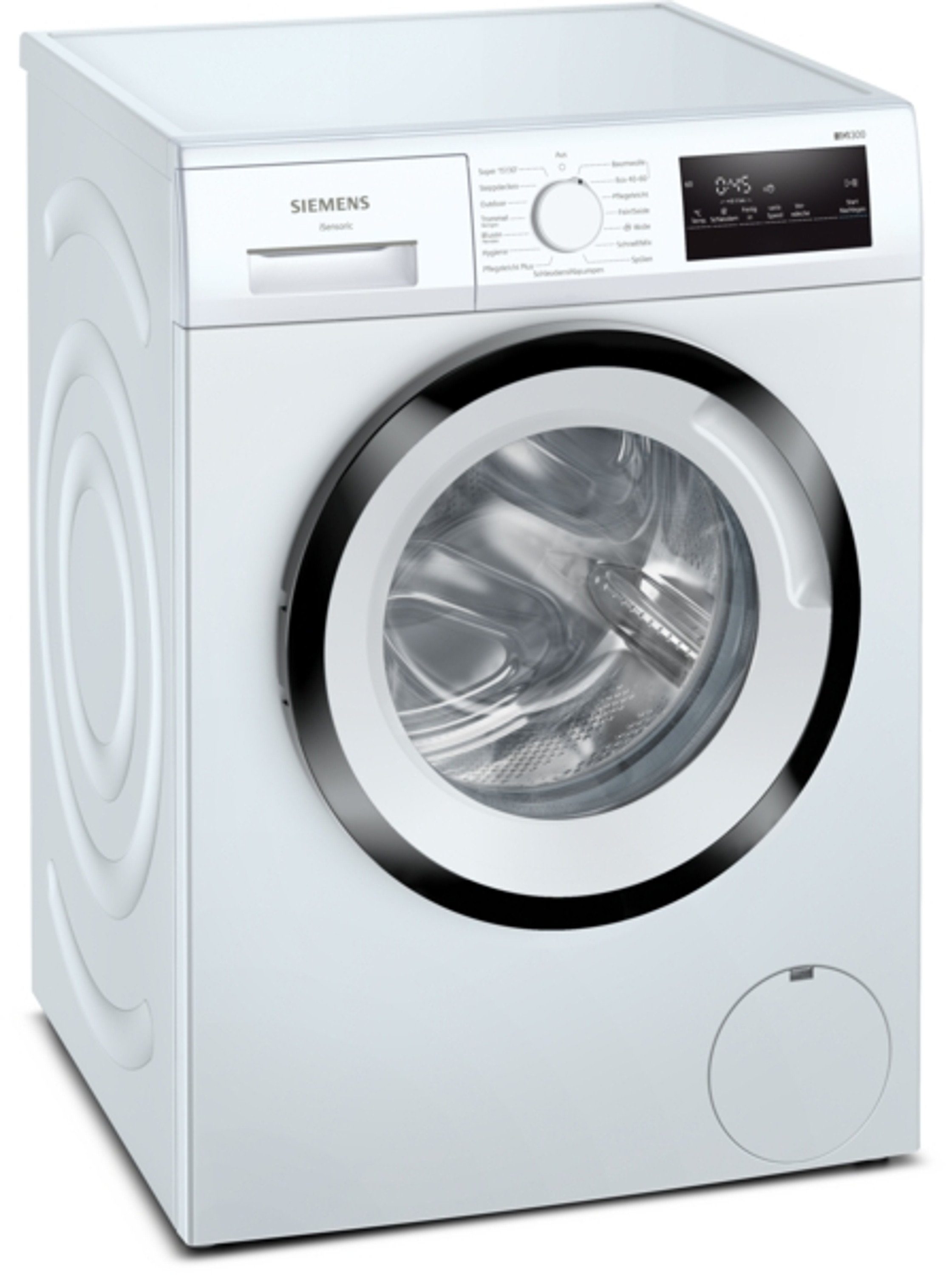 SIEMENS Waschmaschine WM14N129, 8 kg, 1400 U/min, speedPack L, LED-Display,  simpleTouch, Outdoor-Programm, iQdrive