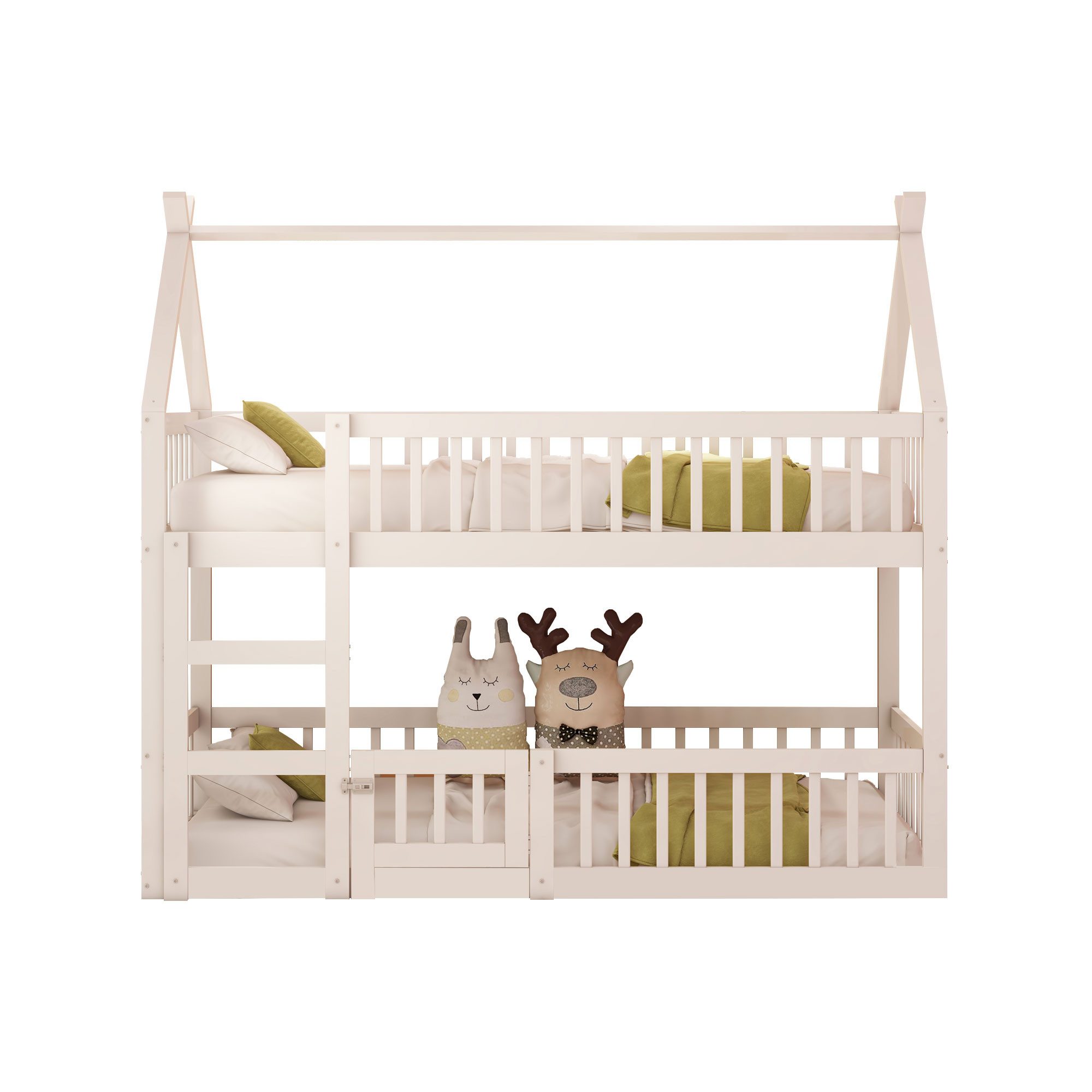 OKWISH Etagenbett Gästebett, Kinderbett mit Treppe, günstig online kaufen