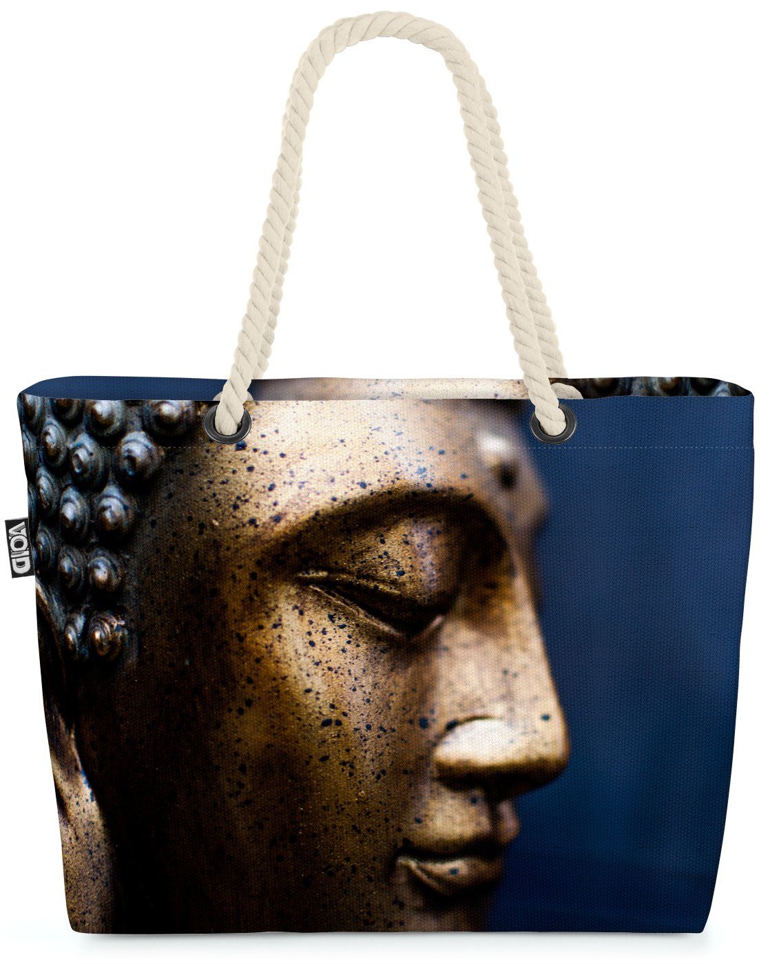 VOID Strandtasche (1-tlg), Statue Buddha Beach Bag Hinduismus Buddhismus Jainismuss Elefant Gott Religion