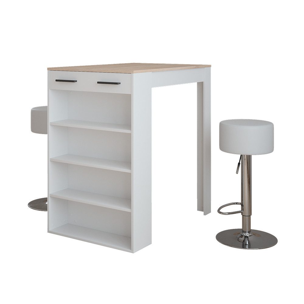 Vicco Bartisch Repose, Weiß/Sonoma/Weiß, 67 x günstig online kaufen