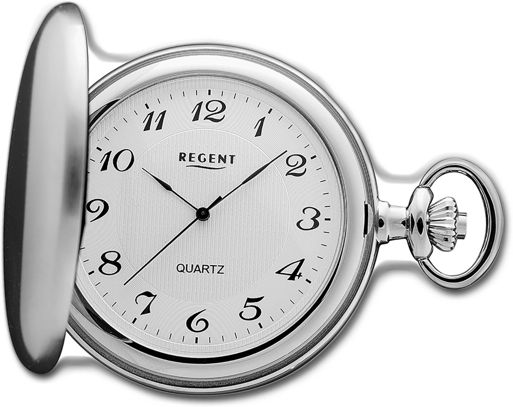 Regent Taschenuhr Regent Damen Herren Taschenuhr P-21, (Analog, Analoguhr), Herrenuhr, rundes Gehäuse, extra groß (ca. 51mm), Elegant-Style