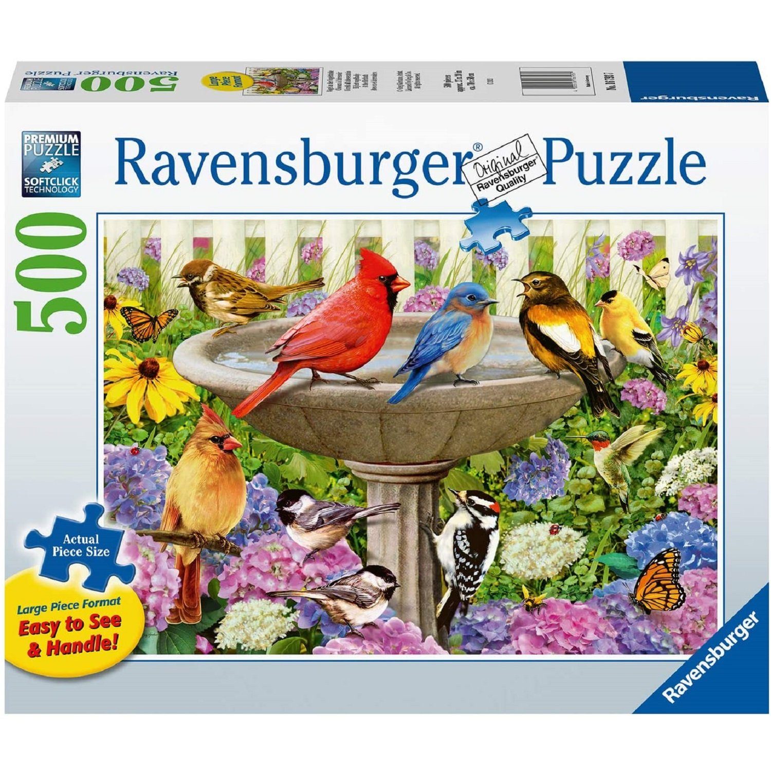 Ravensburger Puzzle »Ravensburger - Vögel an der Vogeltränke, 500 Teile«,  500 Puzzleteile online kaufen | OTTO