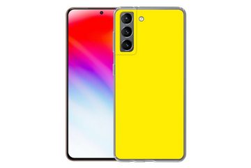 MuchoWow Handyhülle Gelb - Zitrone - Neon - Farben, Phone Case, Handyhülle Samsung Galaxy S21, Silikon, Schutzhülle
