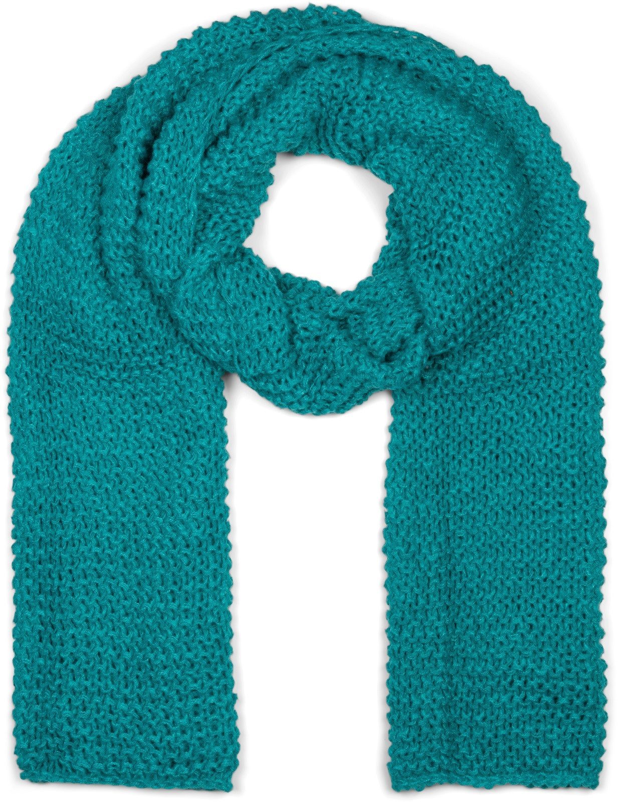 Strickschal Langer Strick Schal mit Wellen Strickmuster