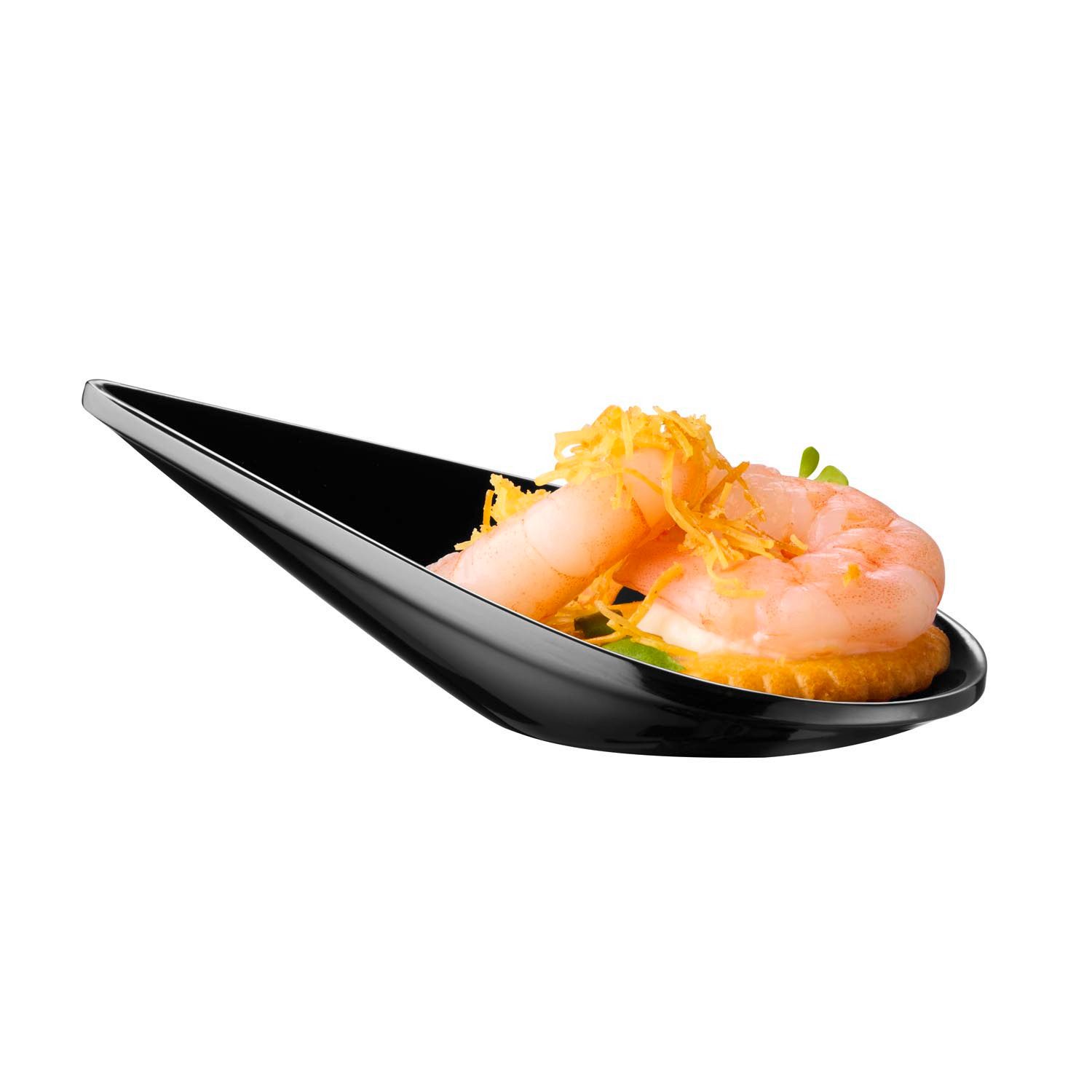 APS Fingerfood-Löffel DROP, 12er Set (12 Stück), Stapelbarer Löffel aus Melamin