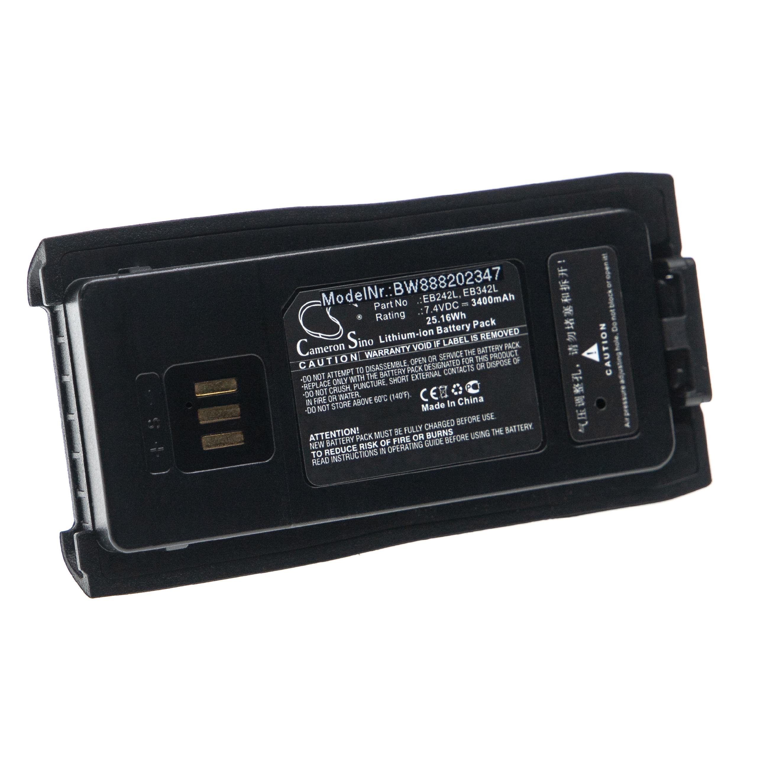 vhbw kompatibel mit Diquea / Excera EP8100, EP8000 Akku Li-Ion 3400 mAh (7,4 V)