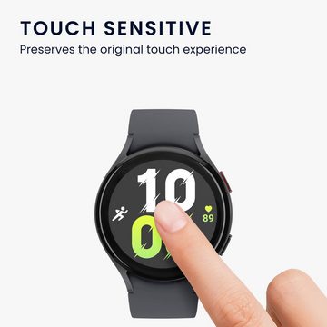 kwmobile Schutzfolie 2x Displayschutzfolie für Samsung Galaxy Watch 5 (44mm), (1-St), Schutzfolie für Fitness Tracker - robuster Displayschutz - transparent