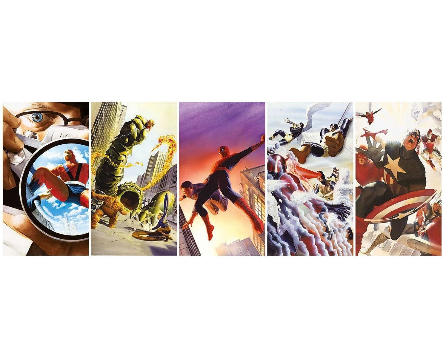 Clementoni® Puzzle Panorama - Marvel, 1000 Puzzleteile