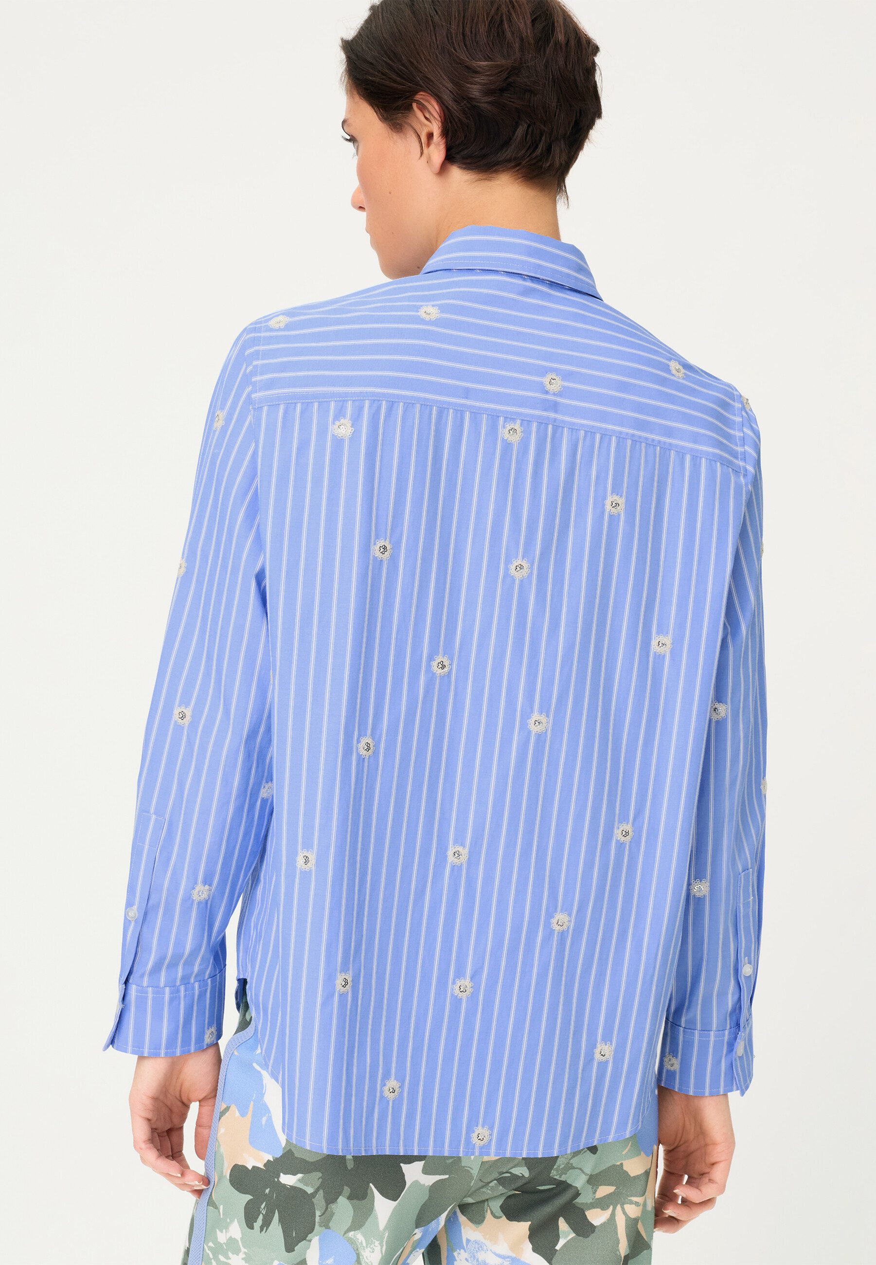 Olsen Hemdbluse Bluse mit dekorativem Streifendruck günstig online kaufen