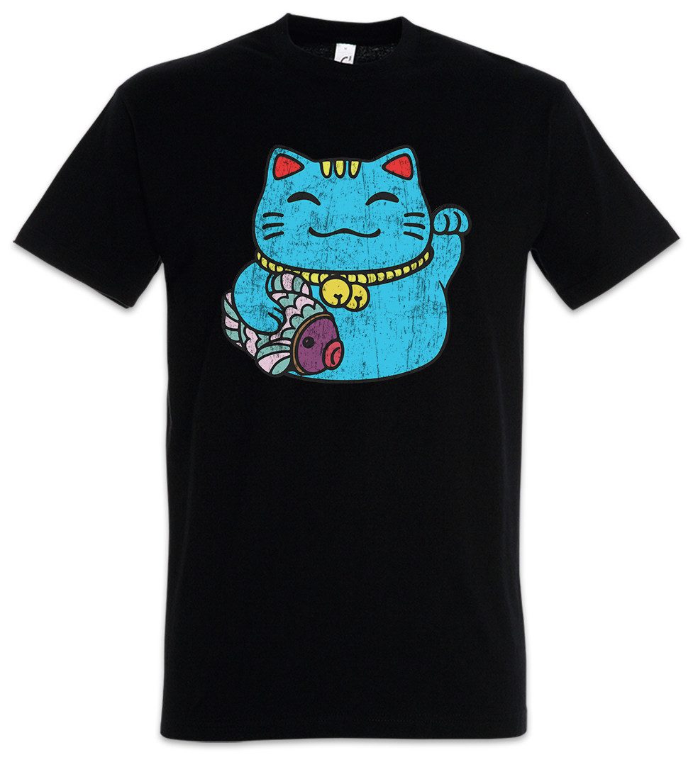Urban Backwoods Print-Shirt Maneki Neko III Herren T-Shirt Winkekatze Manek günstig online kaufen