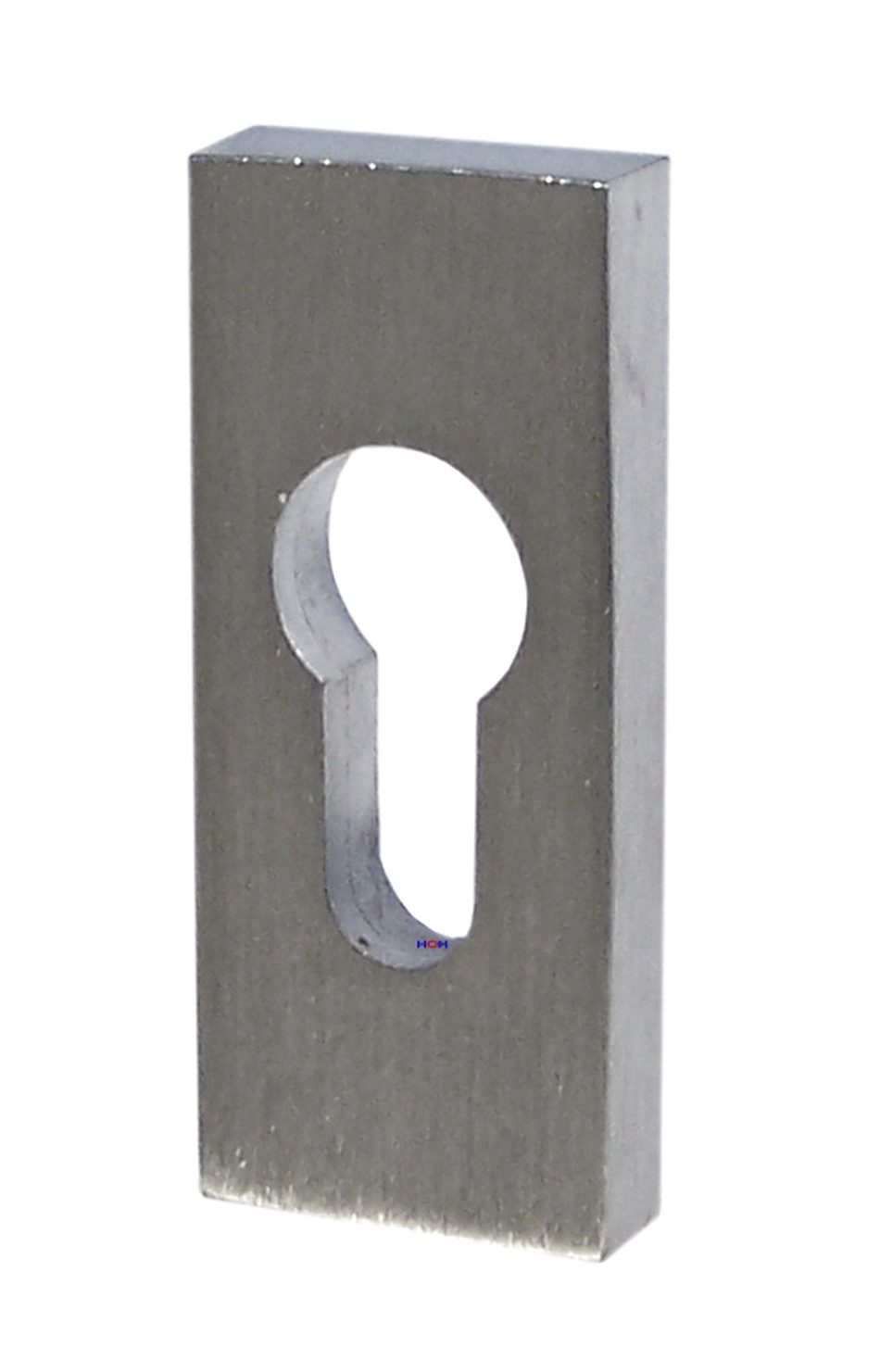 Türbeschlag Edelstahl V2A Schutzrosette SR-5240 Rechteck Profilzylinder, Rostfreier Edelstahl