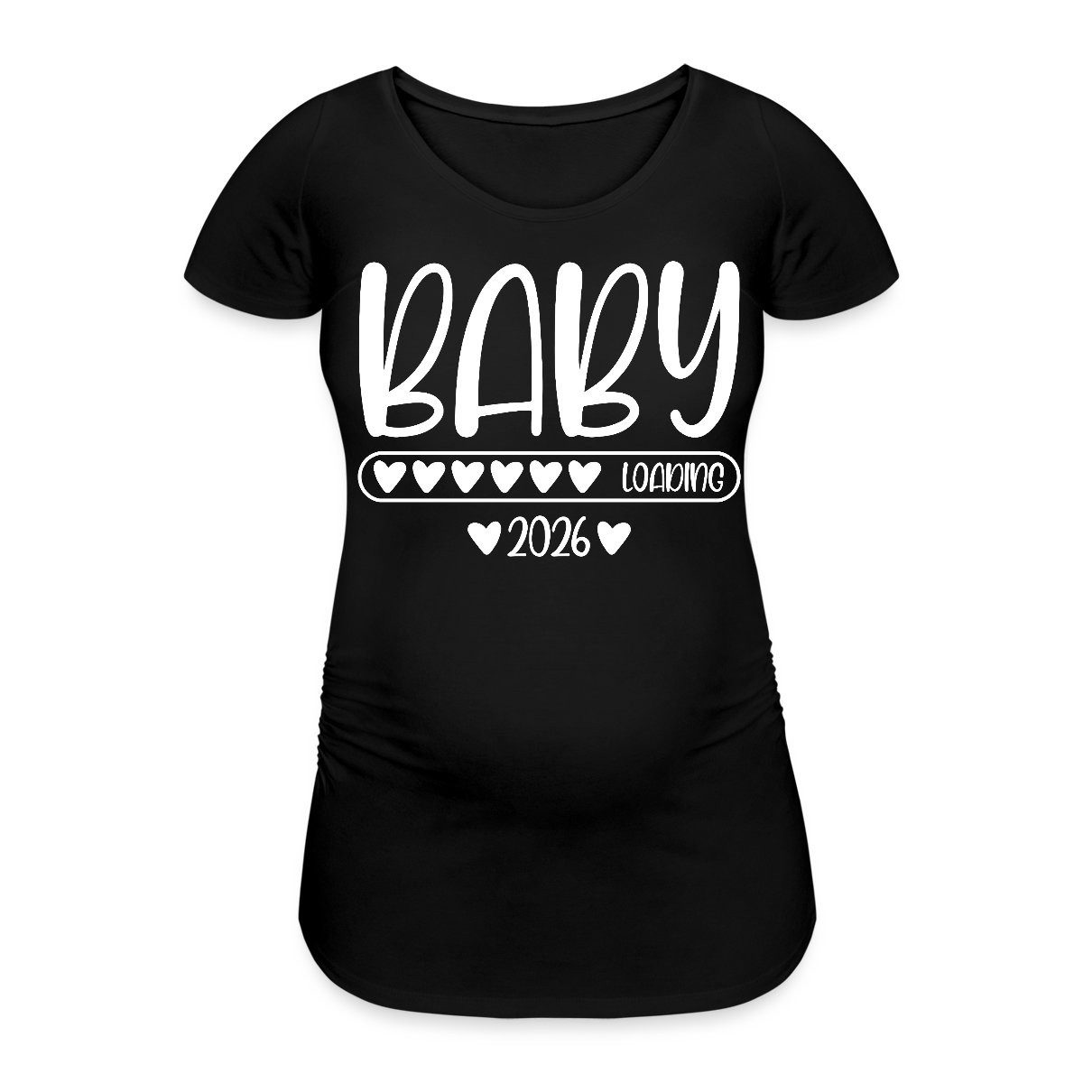 Spreadshirt T-Shirt Baby 2026 loading Frauen Schwangerschafts T-Shirt (1-tlg)