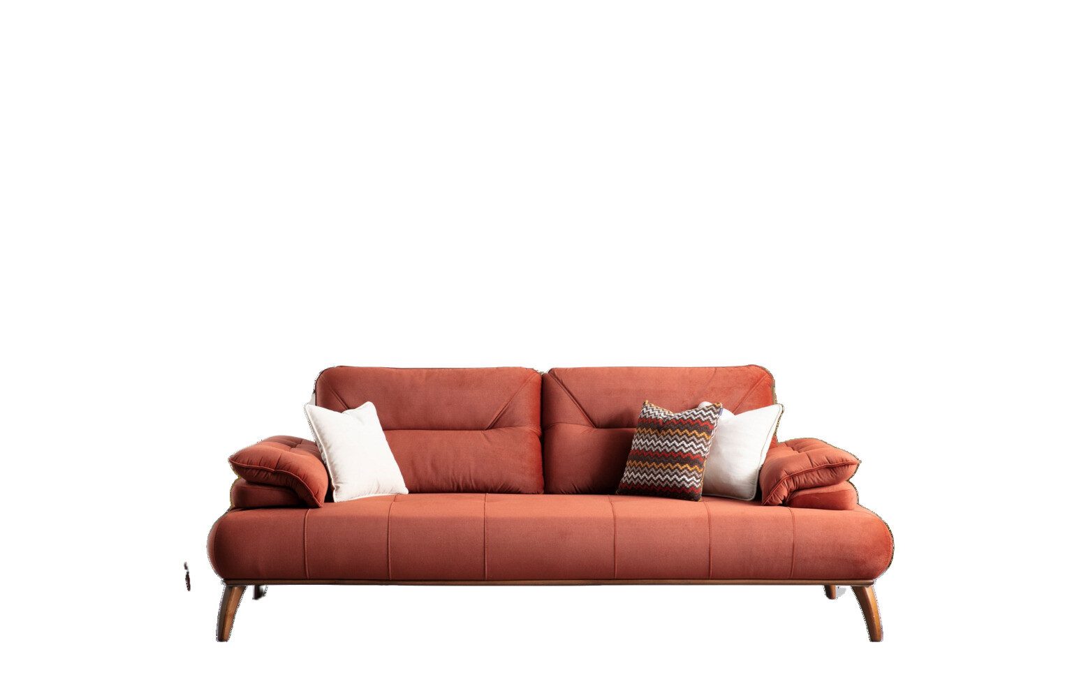 Villa Möbel Sofa Hazel, 2-Sitzer 1 Teile, mit Relax-/Bettfunktion durch verstellbare Rückenlehne und Armlehne