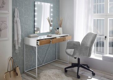 MCA furniture Schreibtischstuhl O-Ottawa, Velvet, Bürostuhl mit Komfortsitzhöhe stufenlos verstellbar