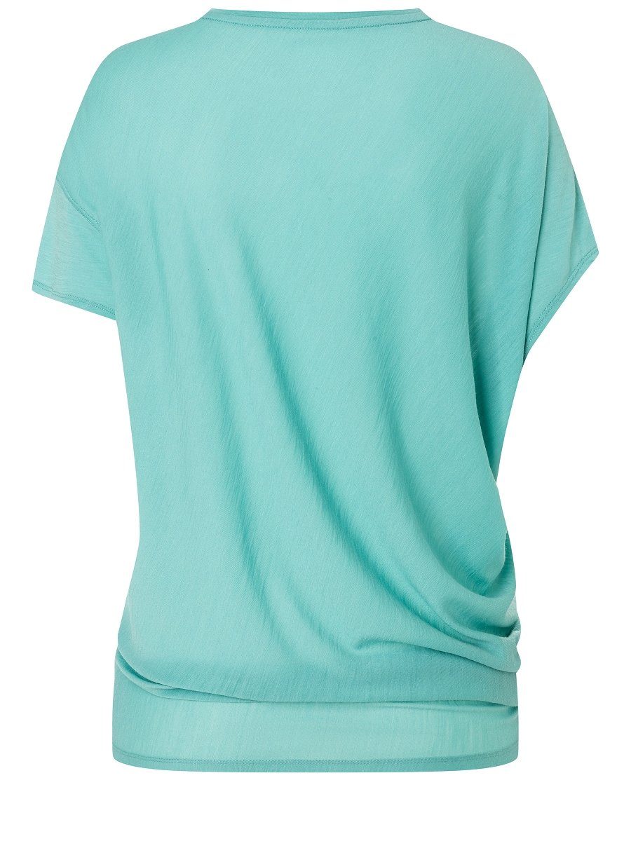 Merino T-Shirt Wasabi T-Shirt TEE bequemer YOGA W SUPER.NATURAL LOOSE Merino-Materialmix