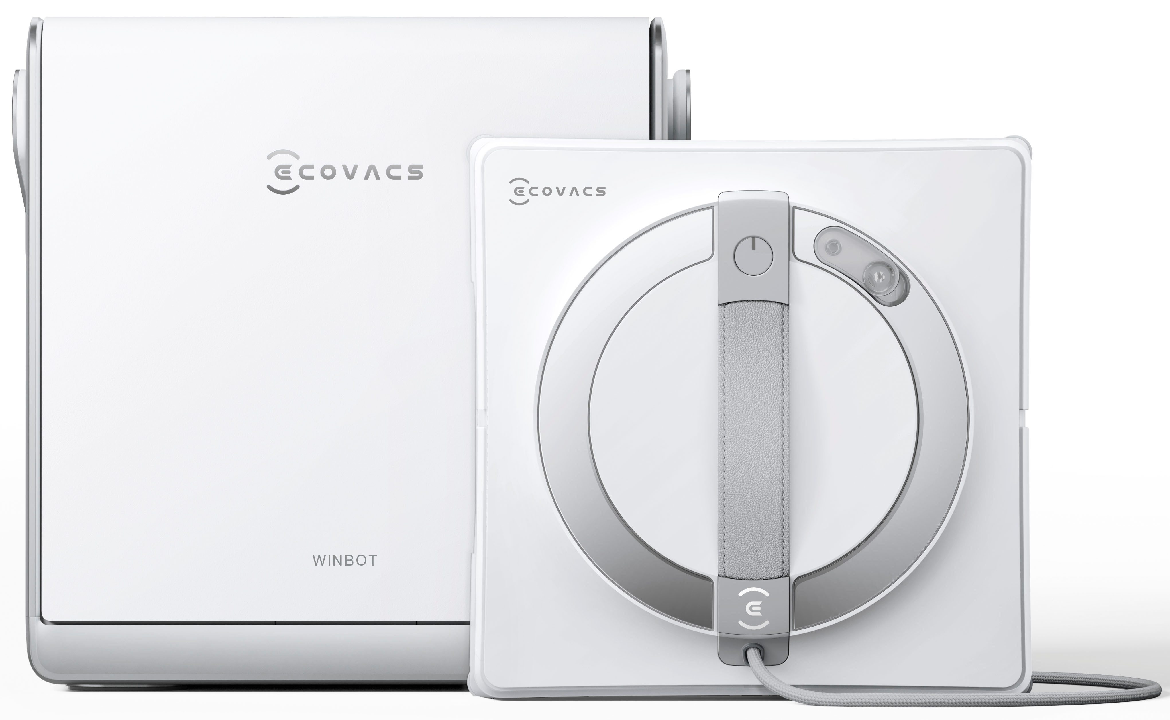 ECOVACS Fensterputzroboter WINBOT W2 PRO OMNI, Intelligente, unterbrechungsfreie Fensterreinigung, mit 7 Modi, automatischer Nachladung & innovativer Randerkennung