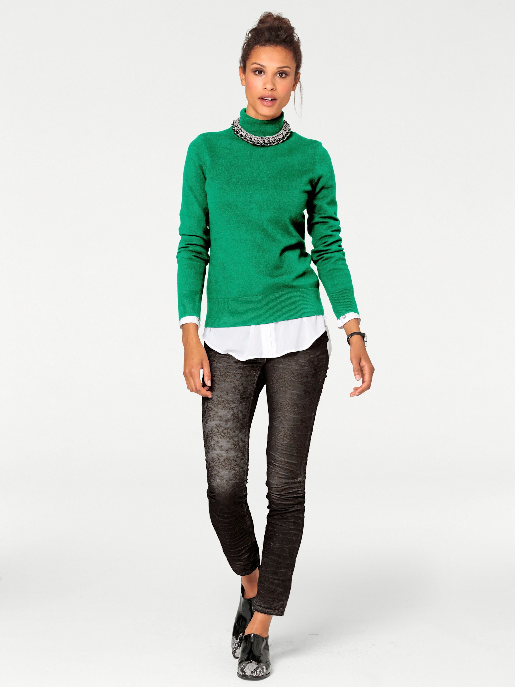 Strickpullover Rollkragenpullover