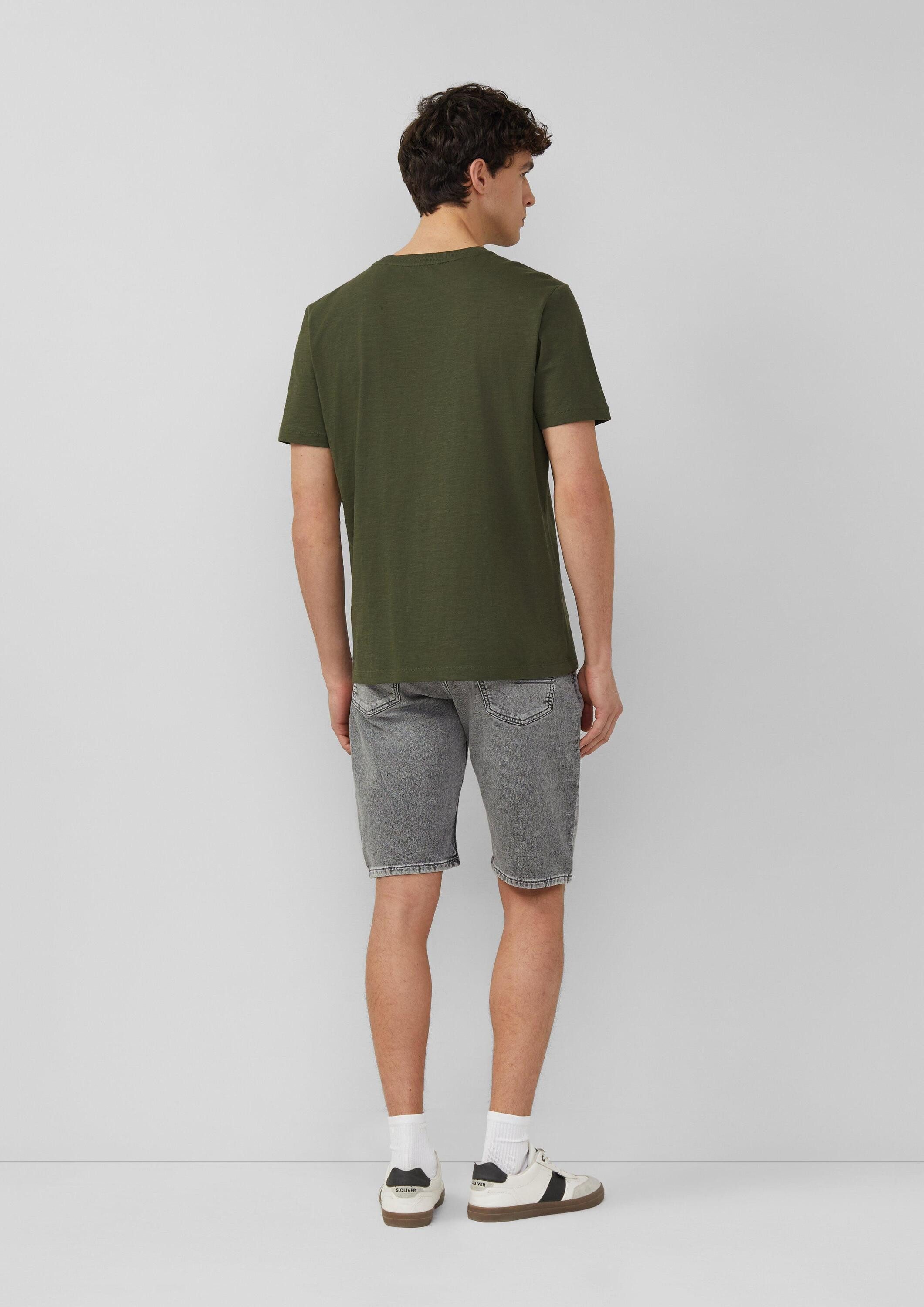 s.Oliver Jeansshorts Jeans-Hose Bermuda-Jeans / Regular Fit / Mid Rise / Sweat-Denim