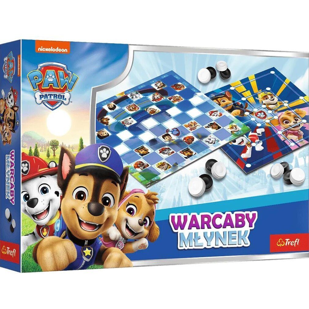Trefl Spiel Paw Patrol Dame- und Mühlenspiel 02798