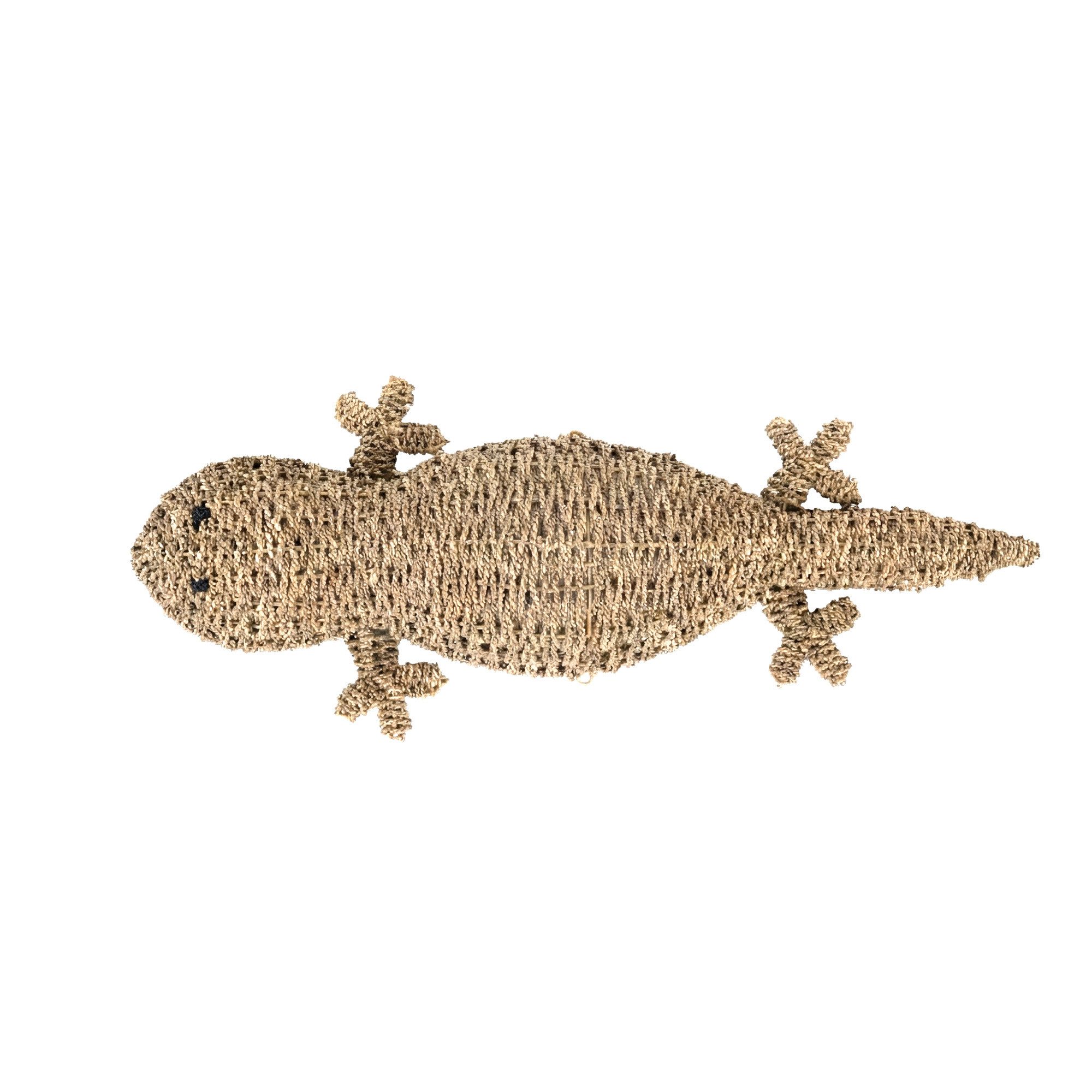 wohnfreuden Wanddekoobjekt Wanddekoration Geko aus Seegras 90 cm, 72645