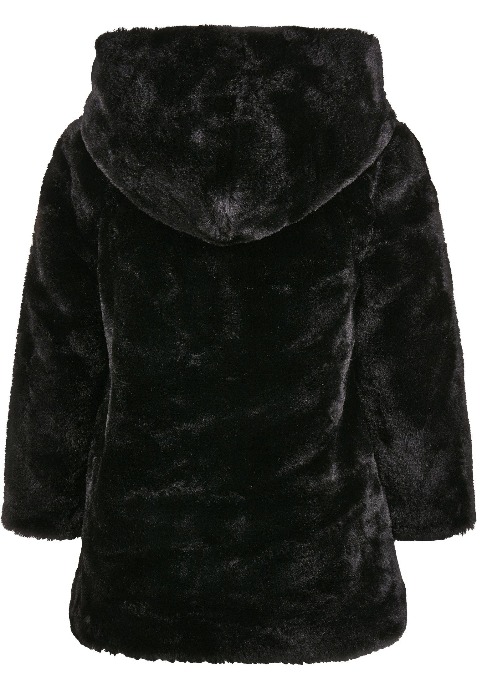 Winterjacke Hooded Damen Girls black CLASSICS Teddy URBAN (1-St) Coat