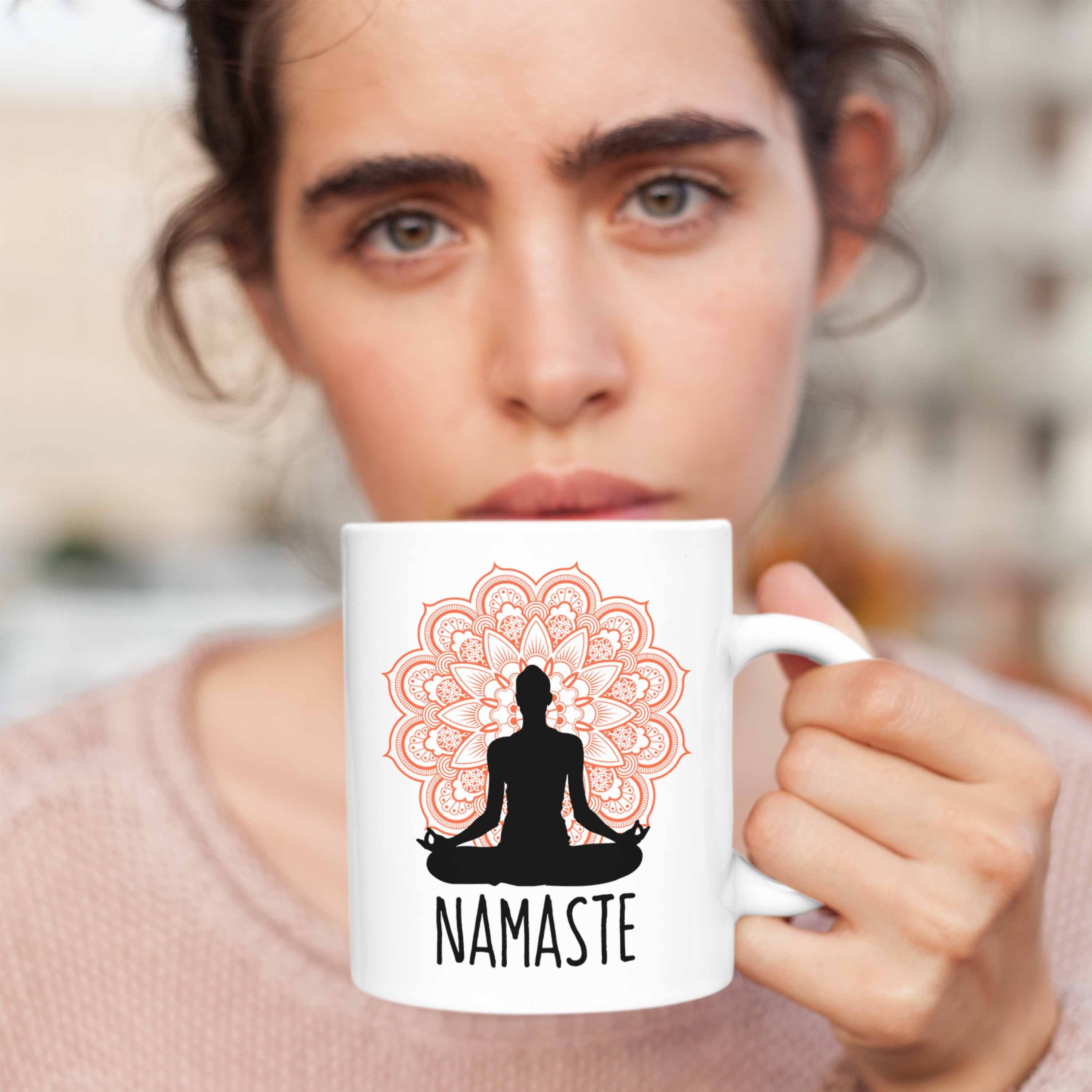 Inspirierendes für Tasse Nama Meditations-Tasse Trendation Geschenk Weiss Meditationliebhaber