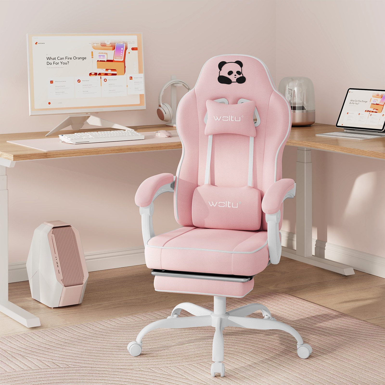 Woltu Gaming-Stuhl (1 St), mit Kopfkissen günstig online kaufen