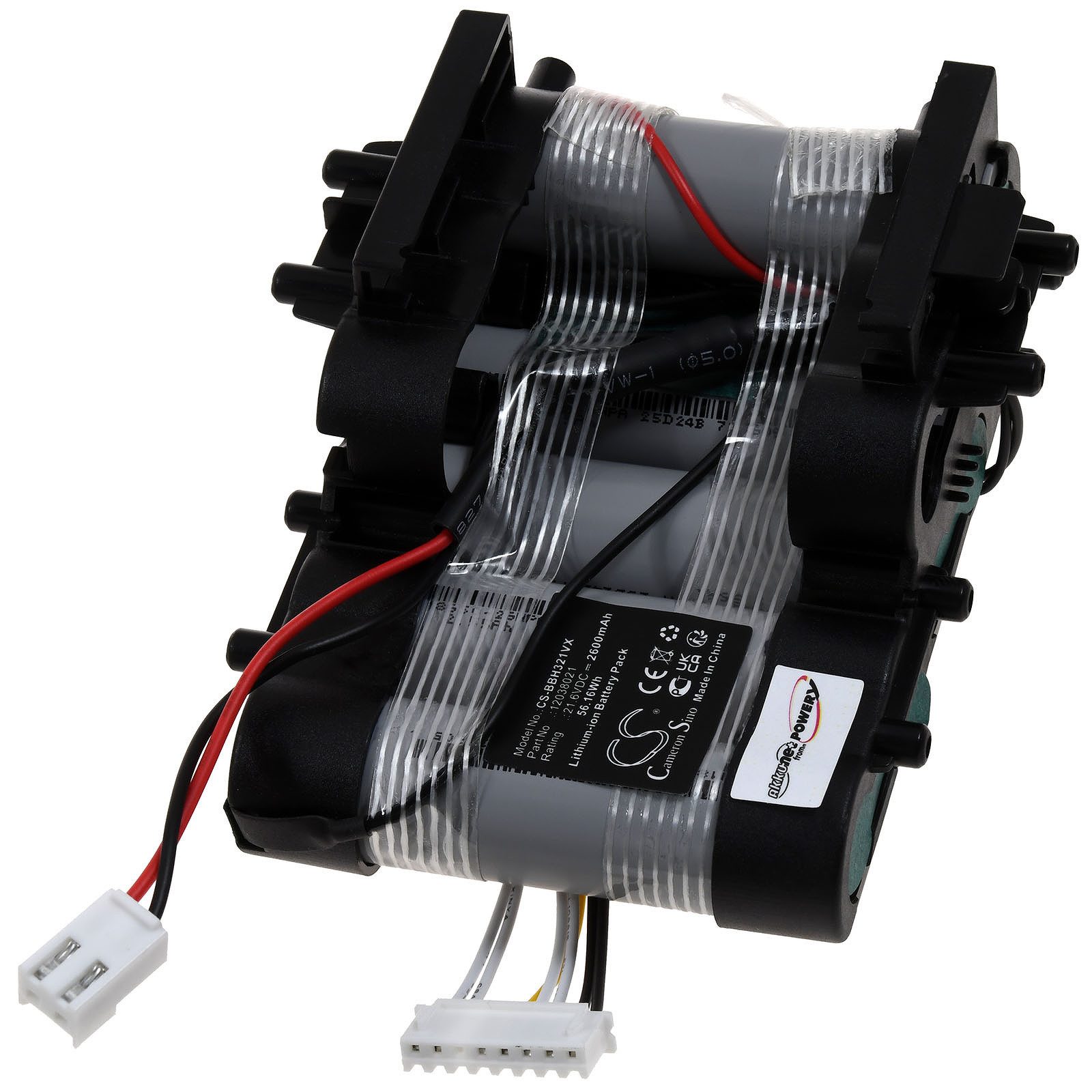 Powery Akku für Bosch Flexxo Gen2 Serie 4 23V max Staubsauger-Akku 2600 mAh (21.6 V)