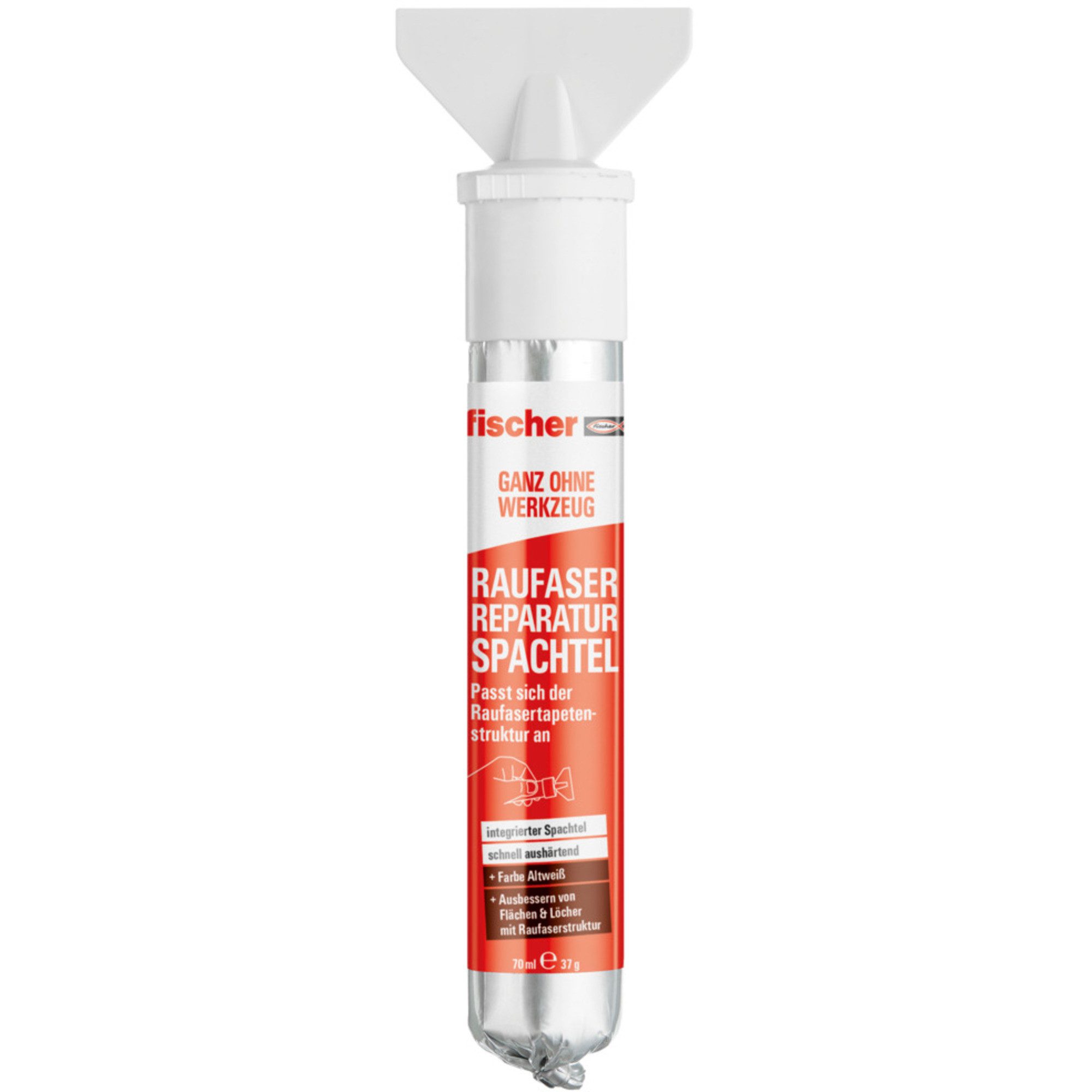 Fischer Fertigspachtel fischer GOW Raufaser-Reparaturspachtel, 70ml