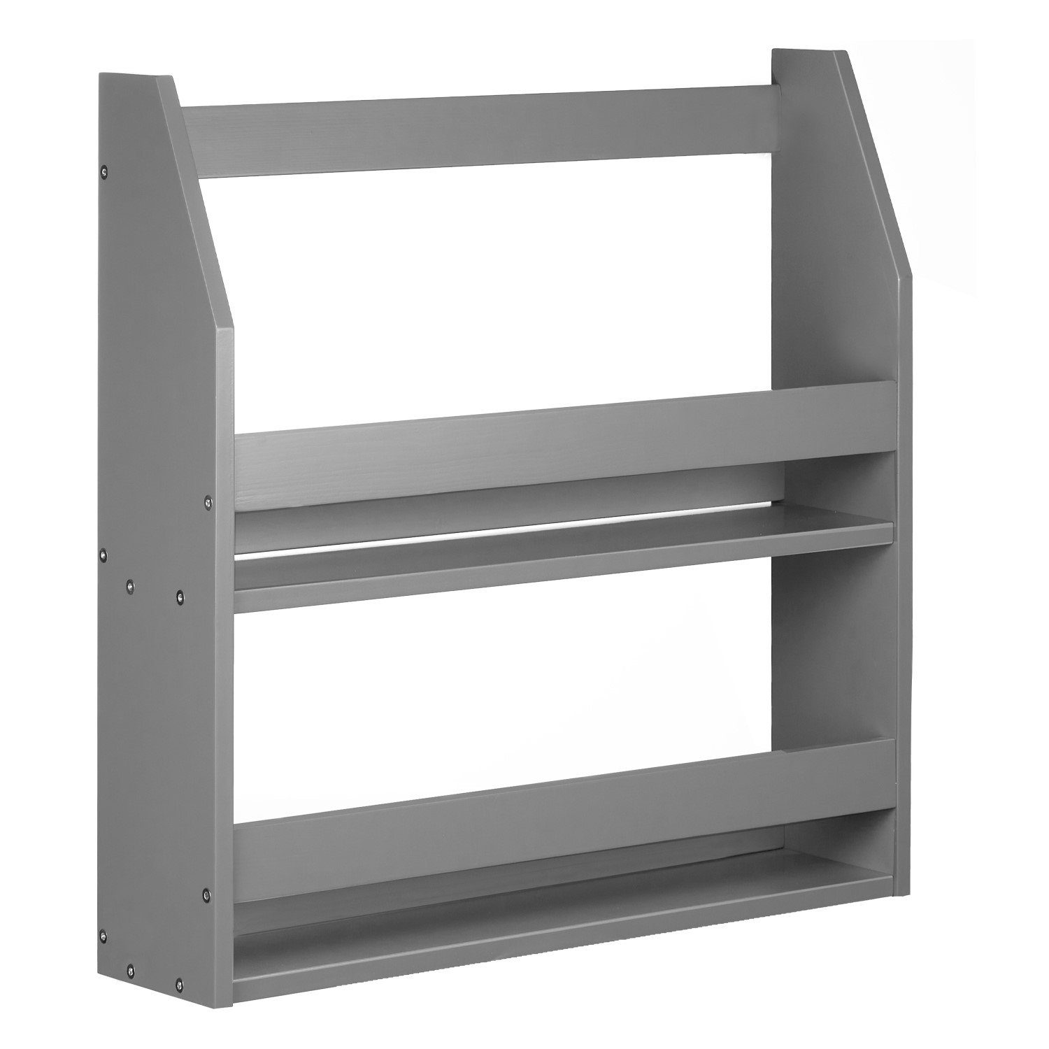 Homestyle4u Wandregal Regal Hängeregal Bücherregal Holzregal Holz Grau Bad Küche