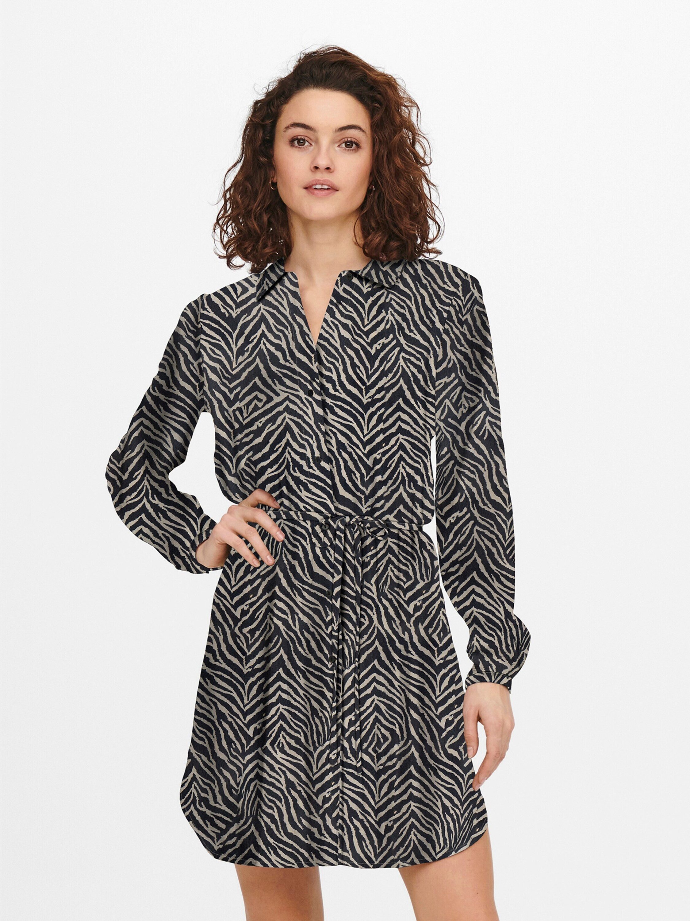ONLY Blusenkleid ONLNOVA (1-tlg) Drapiert/gerafft