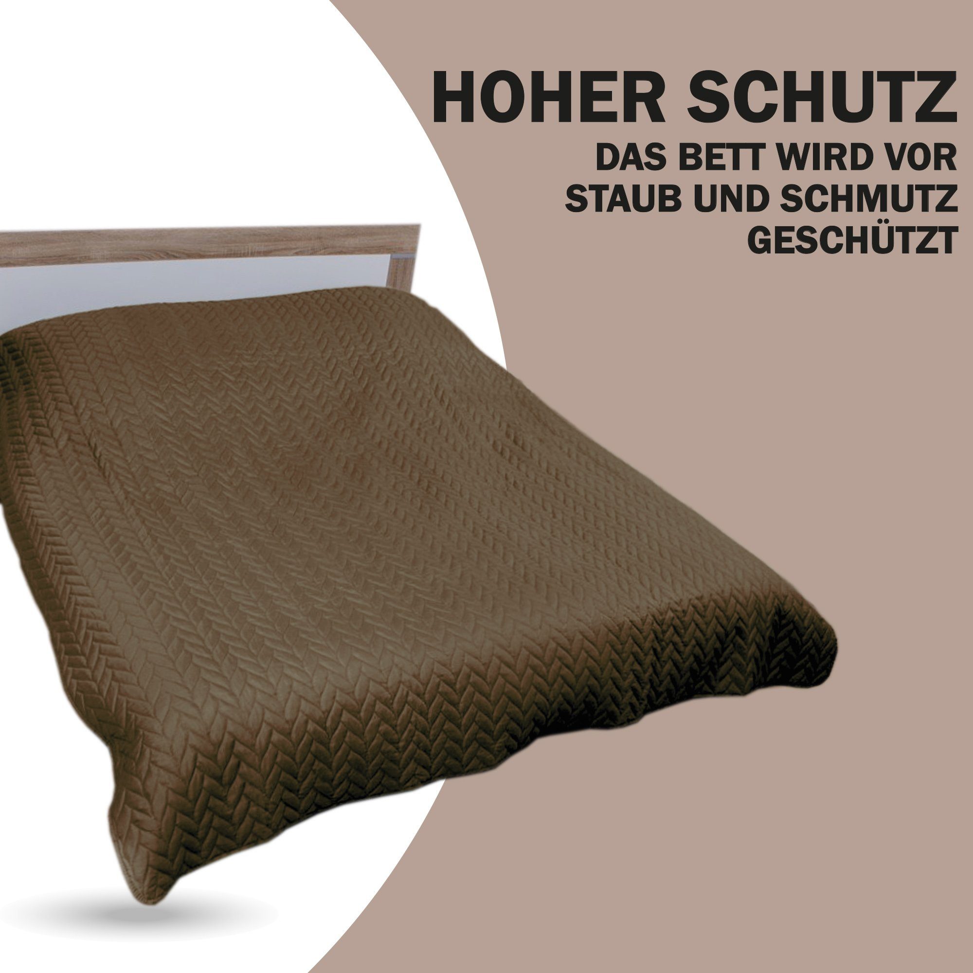 Bestlivings Tagesdecke Bettüberwurf gesteppt, XXL Sofaüberwurf - Sommerdecke gesteppt - Steppdecke, Wendedecke – Bild 3 von 5