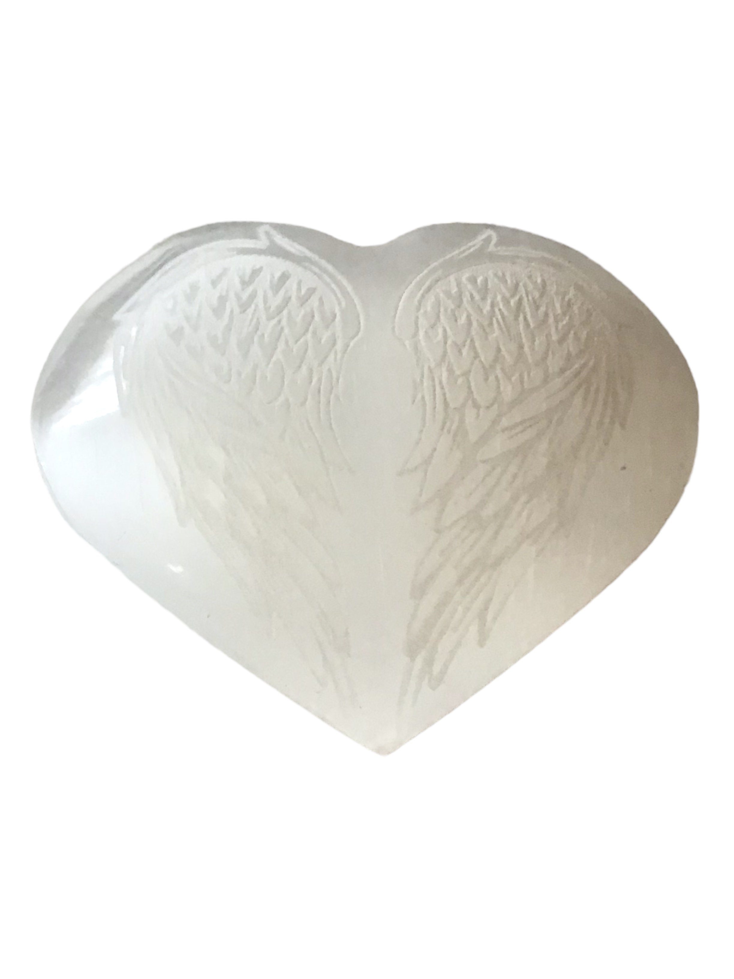 Steinfixx® Skulptur Selenit bauchiges Herz mit günstig online kaufen