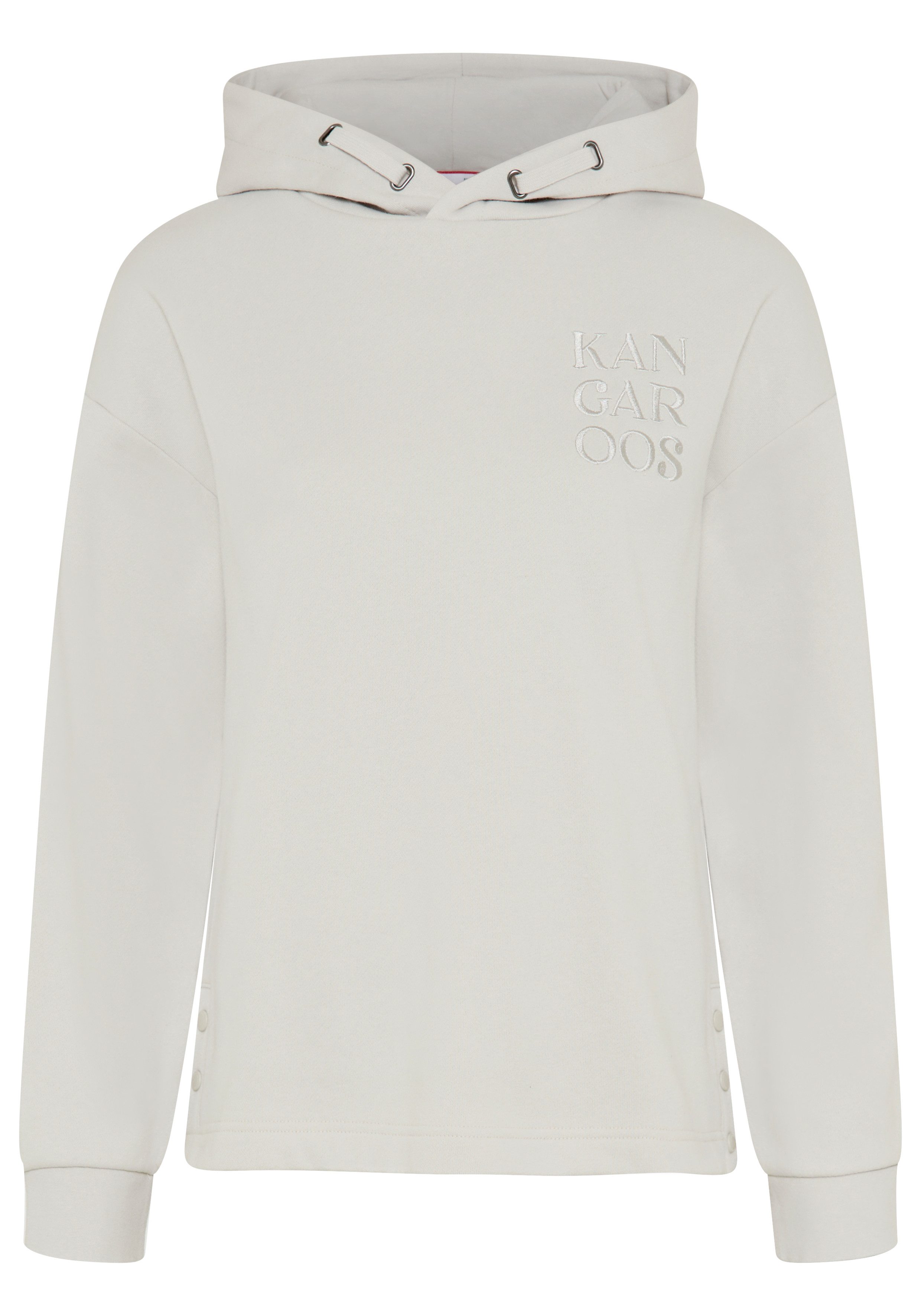 KangaROOS Kapuzensweatshirt mit Rippbündchen an Ärmeln und Saum, lässig geschnitten, hüftbedeckend – Bild 4 von 5