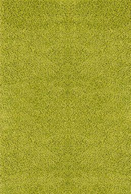 Hochflor-Teppich UNI CHIC 2307, Surya, rechteckig, Höhe: 37 mm, Flauschig, Langflor, Weich, Wohnzimmer Flurteppich, Grün