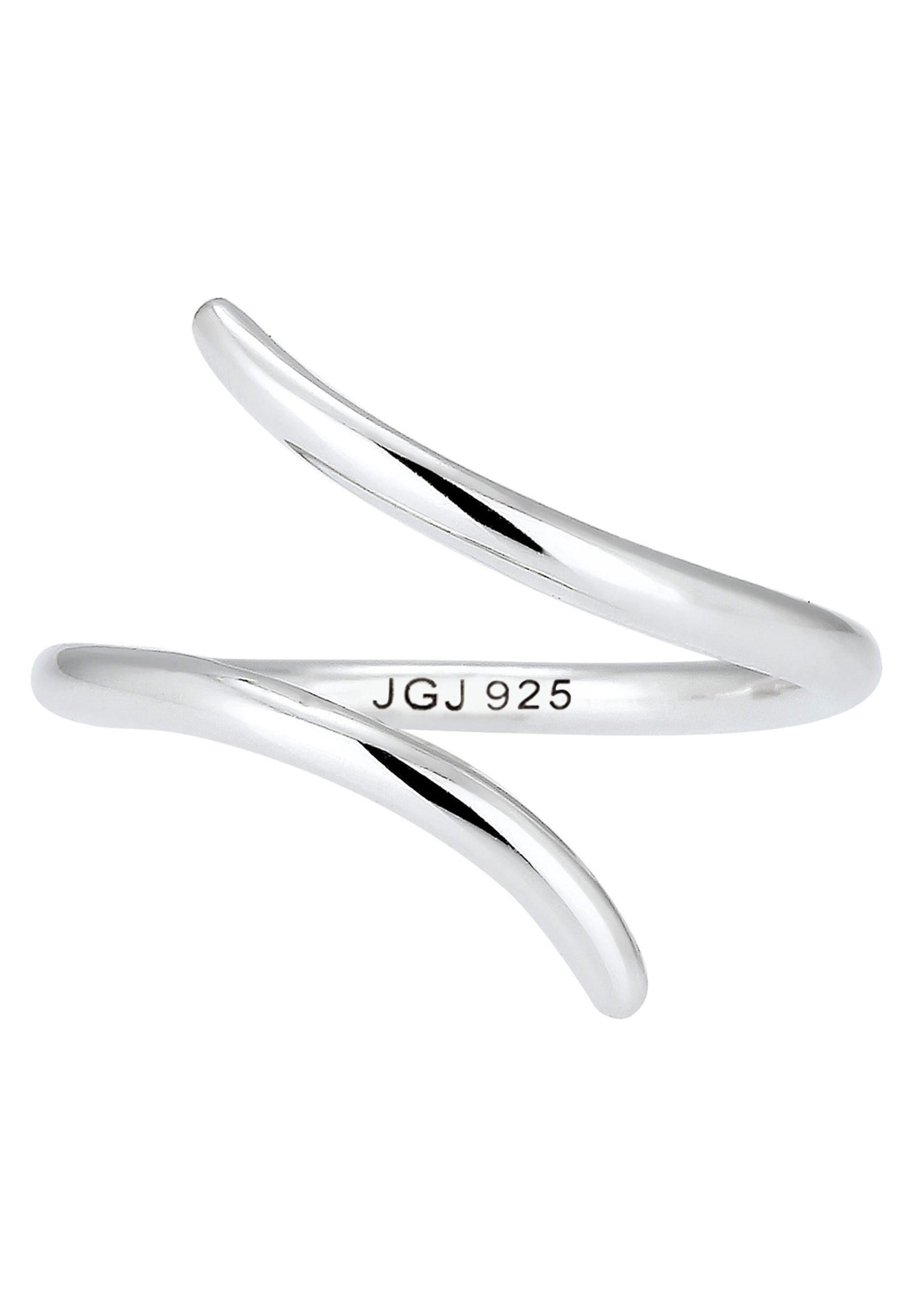 Elli Fingerring Wickelring offen verstellbar Statement 925 Silber, Geo günstig online kaufen