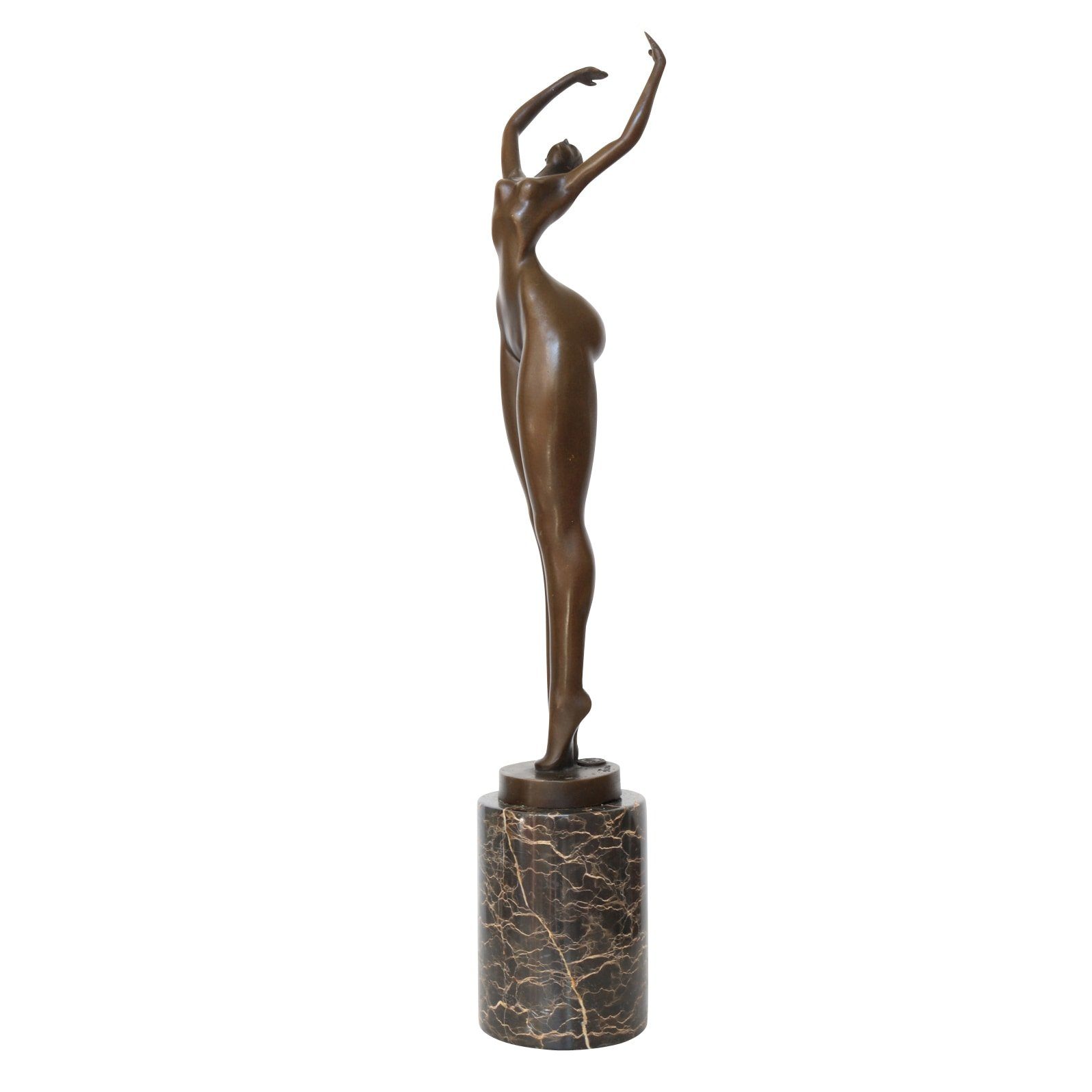 Aubaho Skulptur Bronzeskulptur Frau Erotik Kunst im Antik-Stil Bronze Figur Statue 48c
