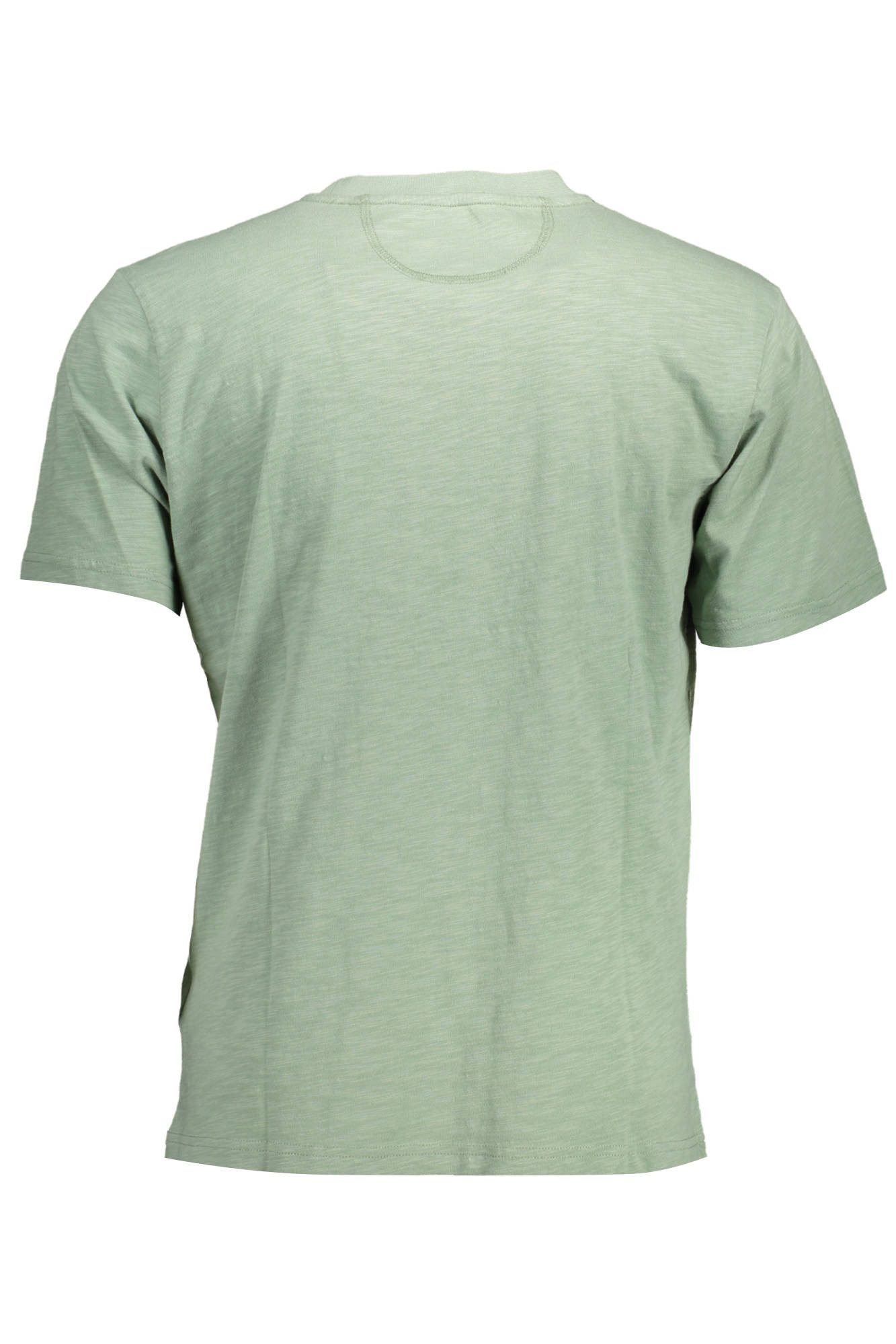 La Martina T-Shirt Herren T-Shirt Grün Kurzarm mit Stickerei und